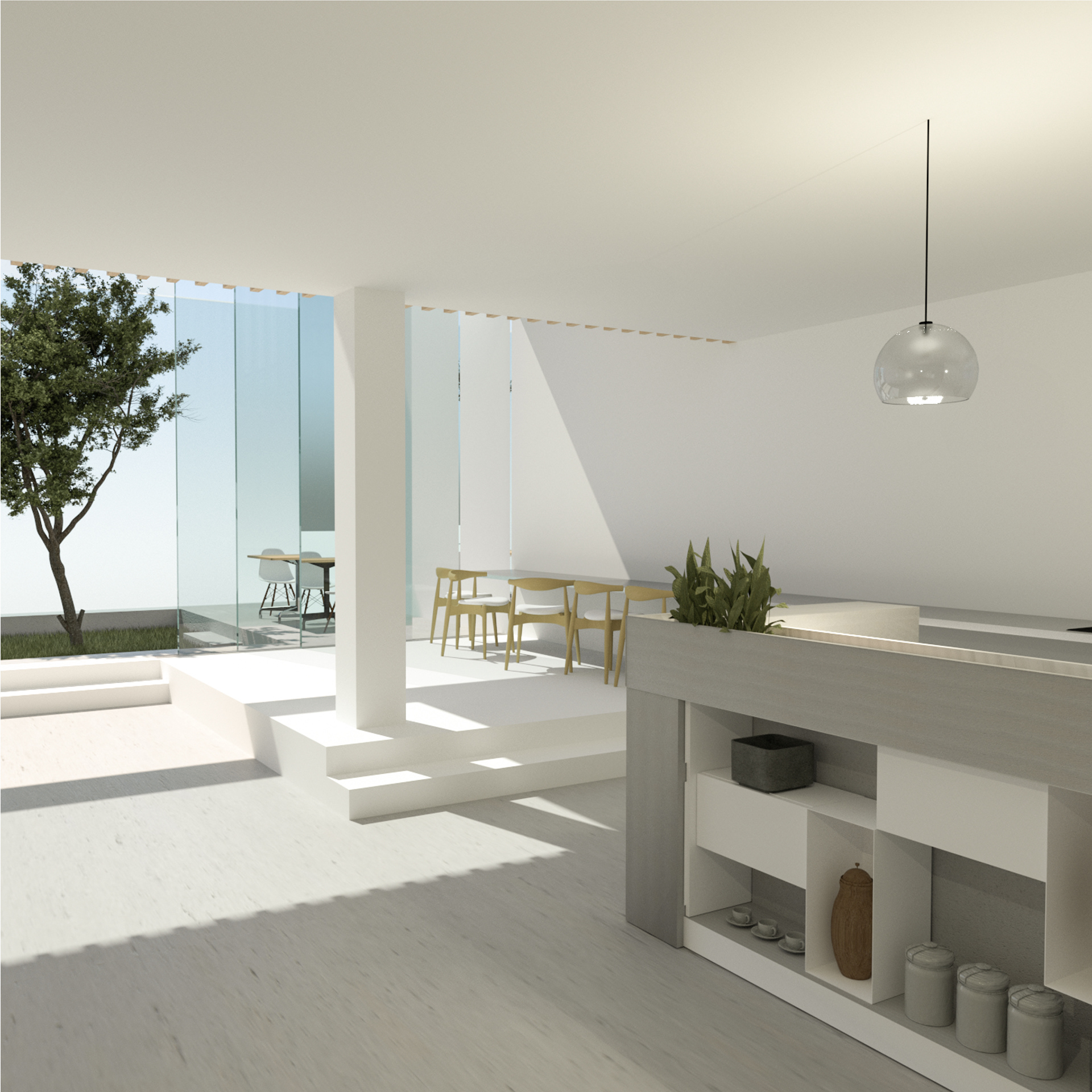 Interior Render - Kitchen / Dining Room