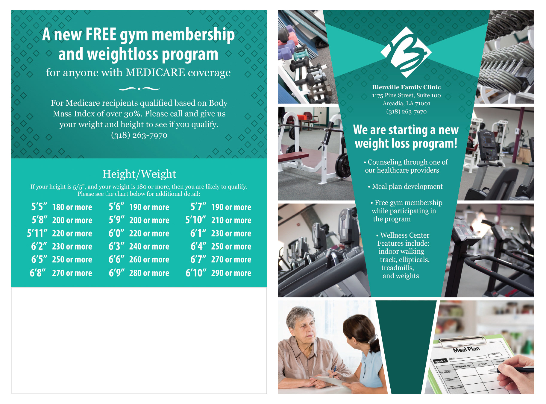 TEC/MRS Client: Bienville Program Weight Loss Mailout