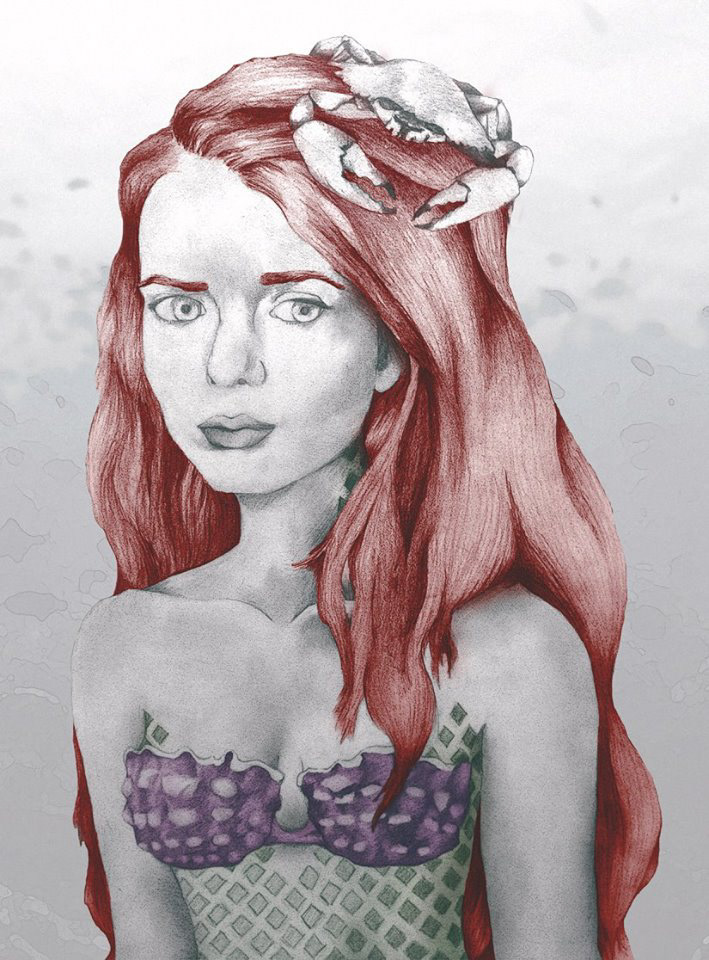 Personal: Pencil + Illustrator Lifelike Ariel