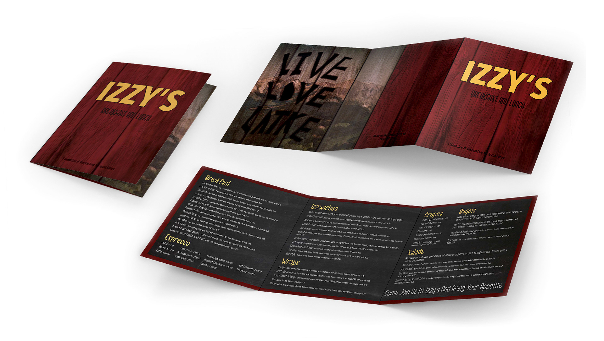 Personal: Izzy's Branding Mockup (Menu)