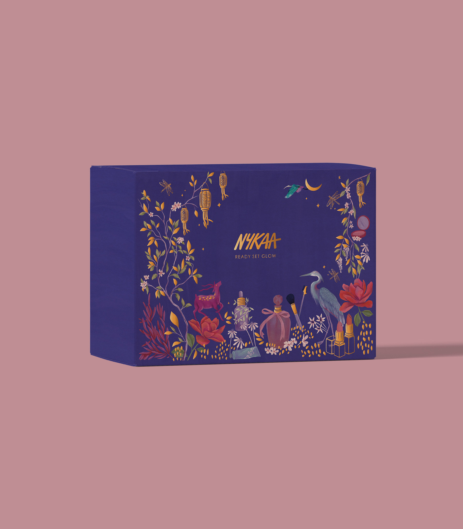 Packaging Illustration & Design | Festive Gift Box | NYKAA Beauty