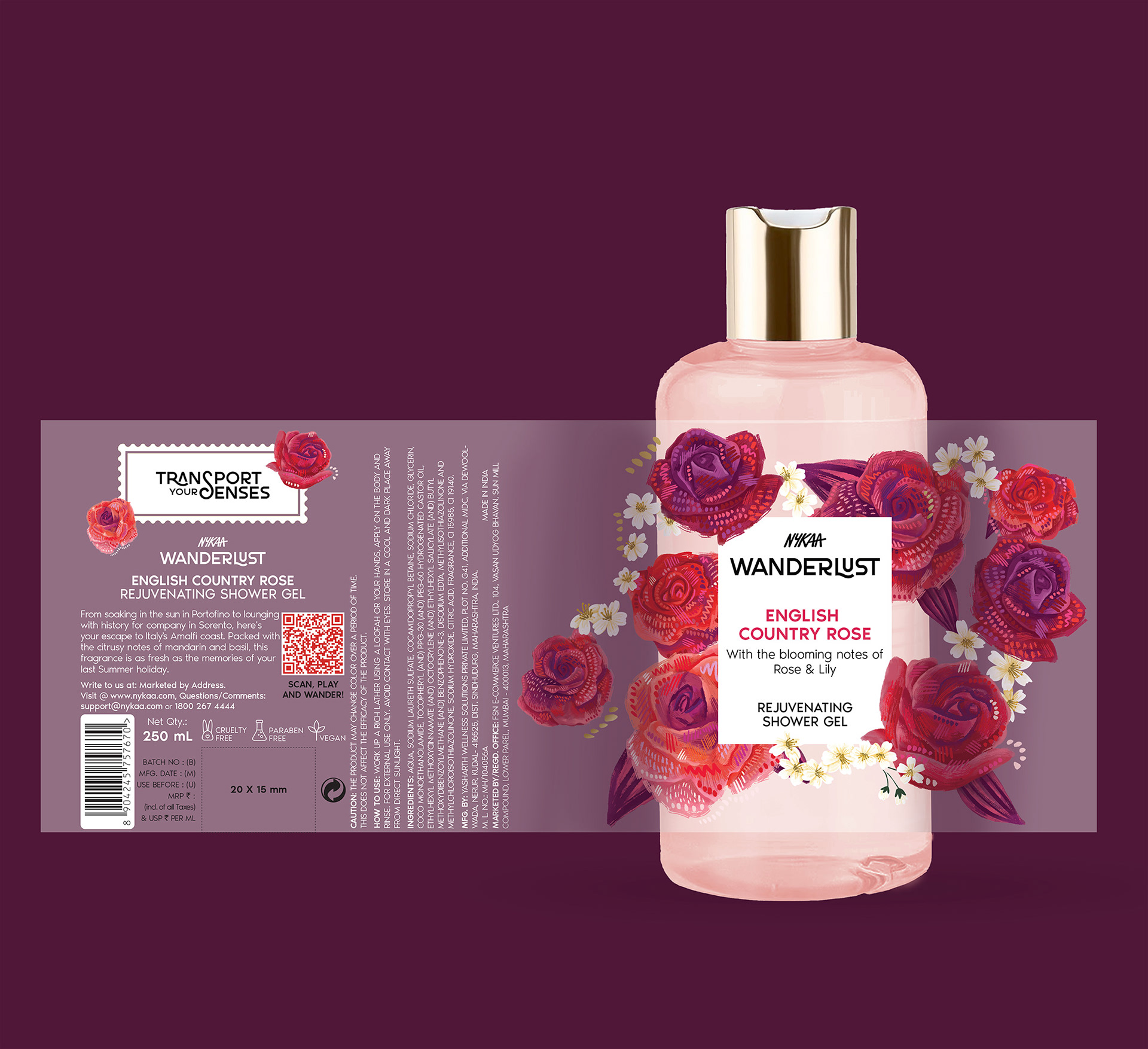 Packaging Illustration | Wanderlust by NYKAA Beauty