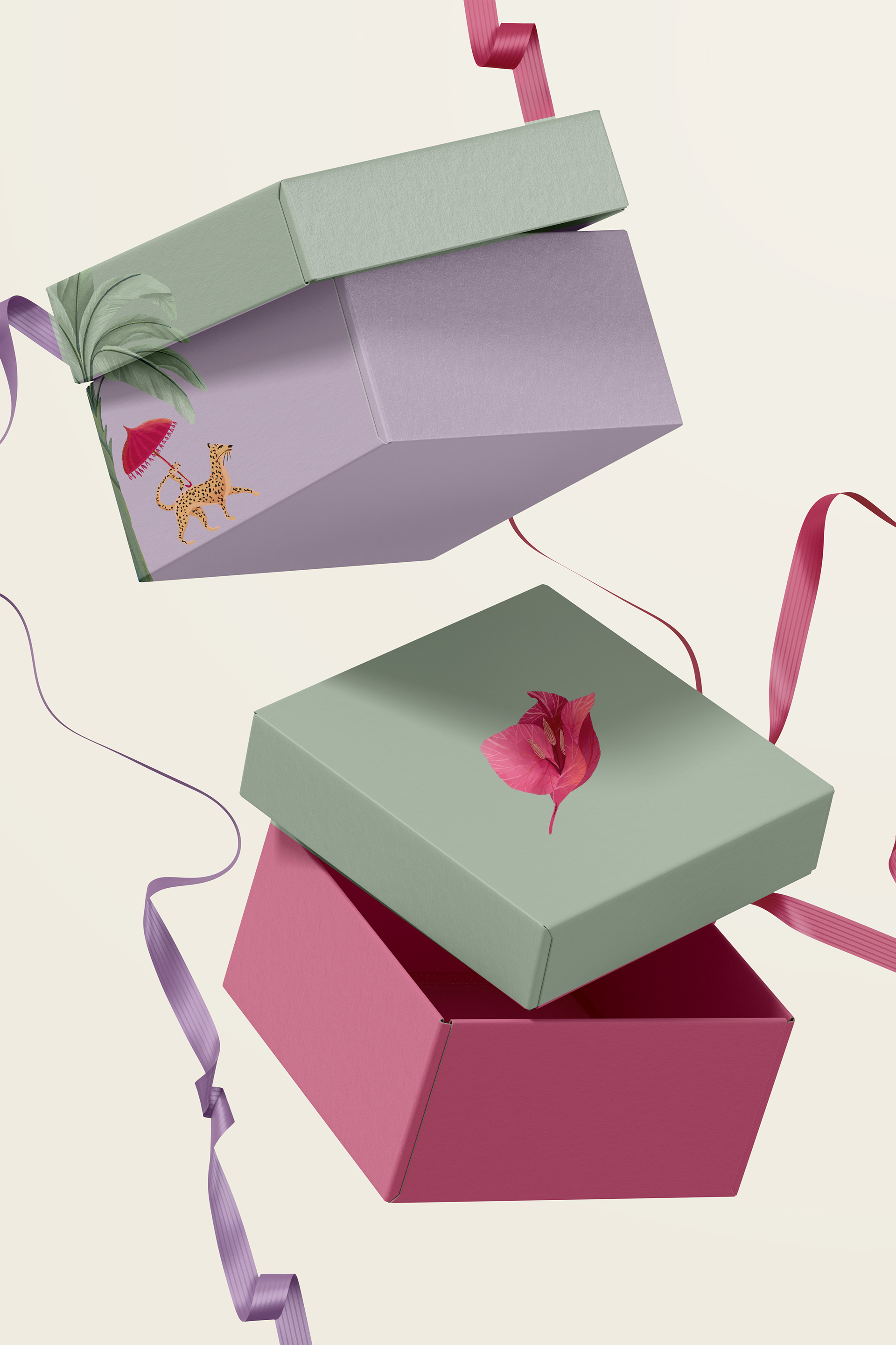 Packaging Illustration & Design |  Festive Gift Box