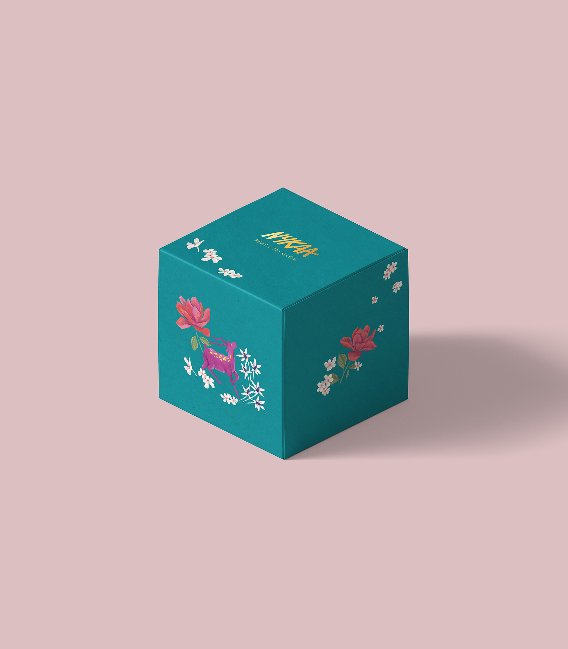 Packaging Illustration & Design | Festive Gift Box | NYKAA Beauty