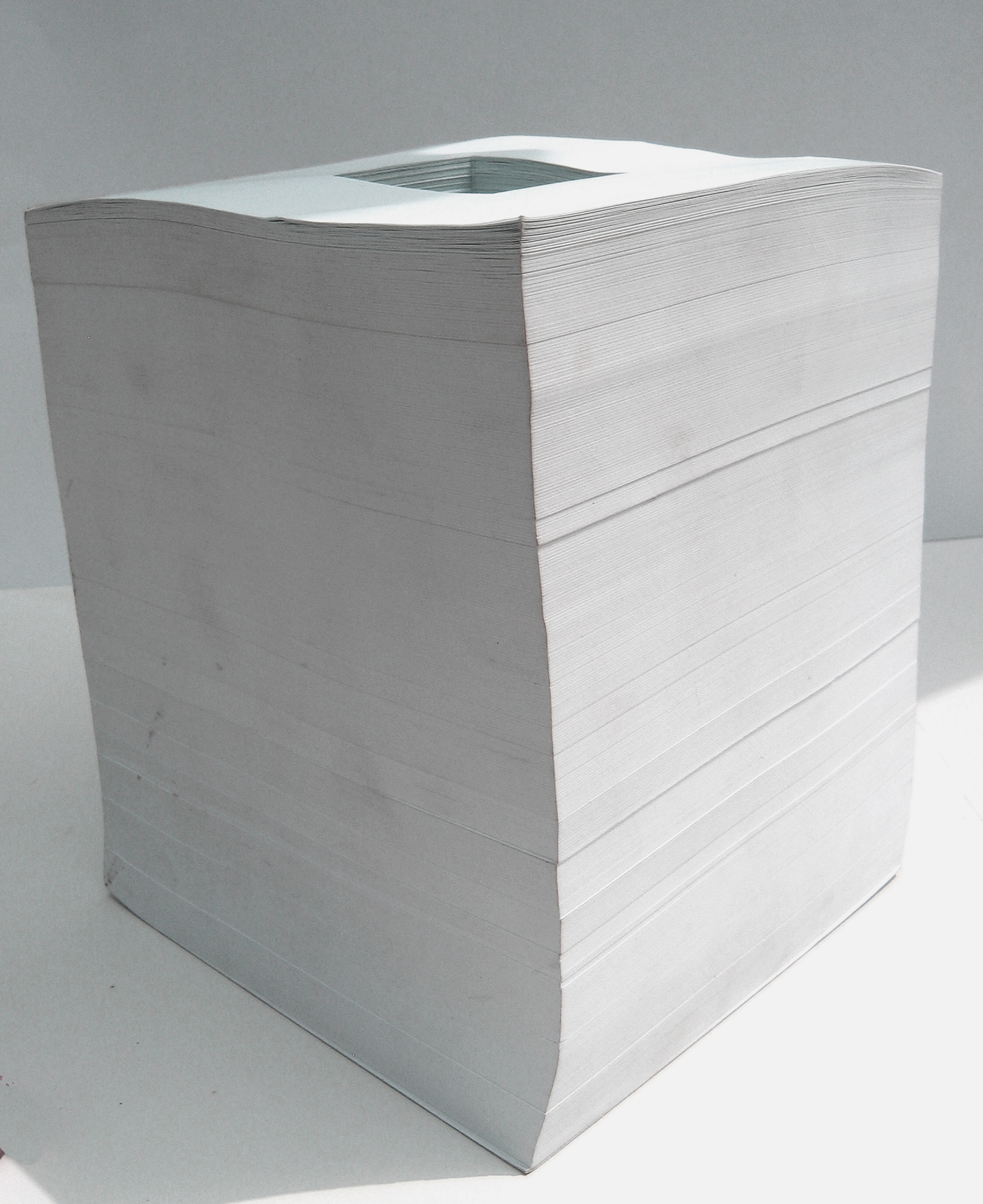 TUNEL DE LA MEMOIRE, feuilles de papier, photographie