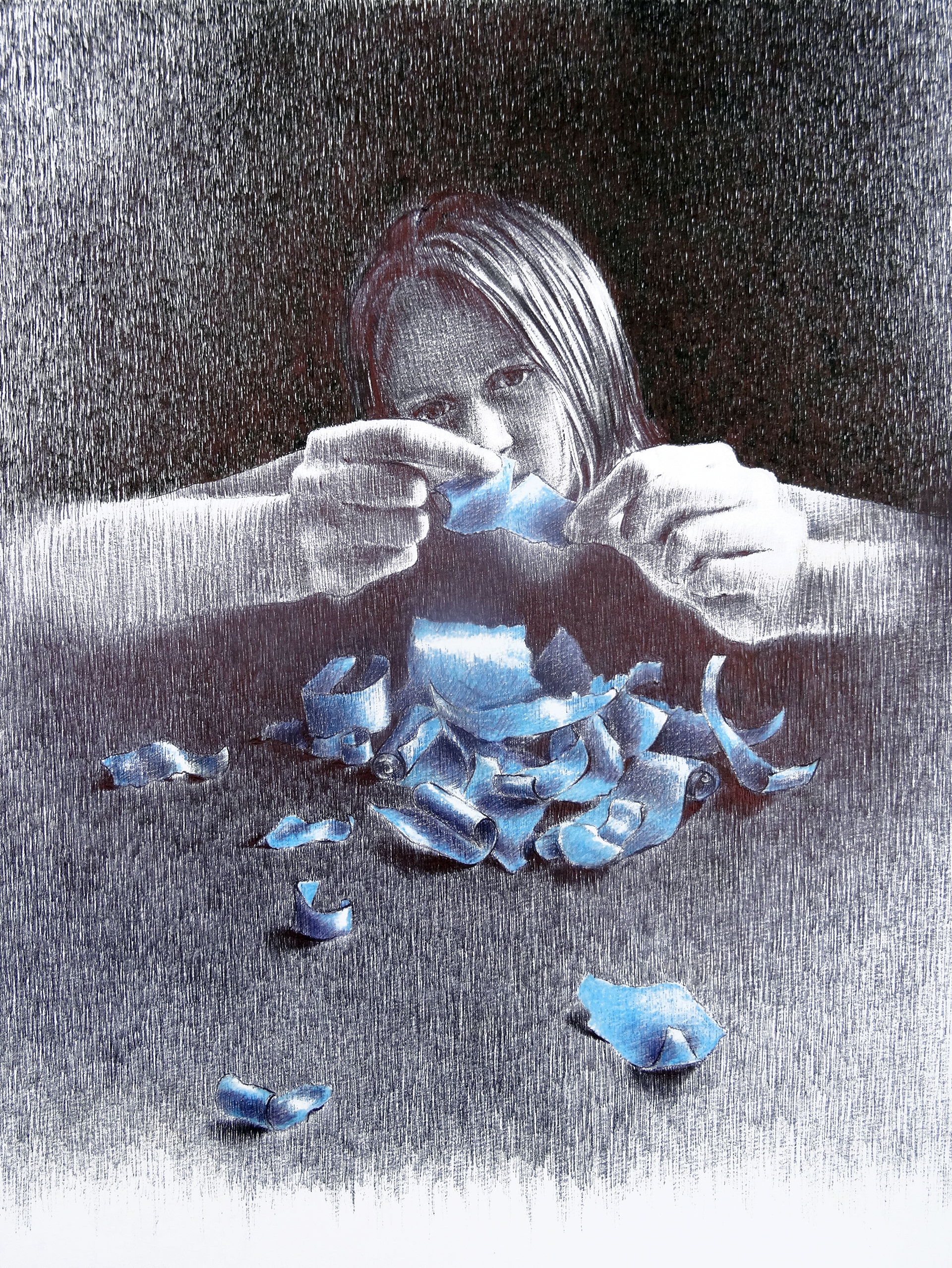 MY LITTLE LAND stylo BIC sur papier 21/30 cm