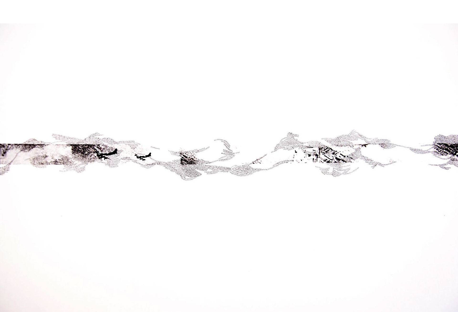 ENTREVOIR I, transfert photo, encre de Chine, 29,7 x 42 cm