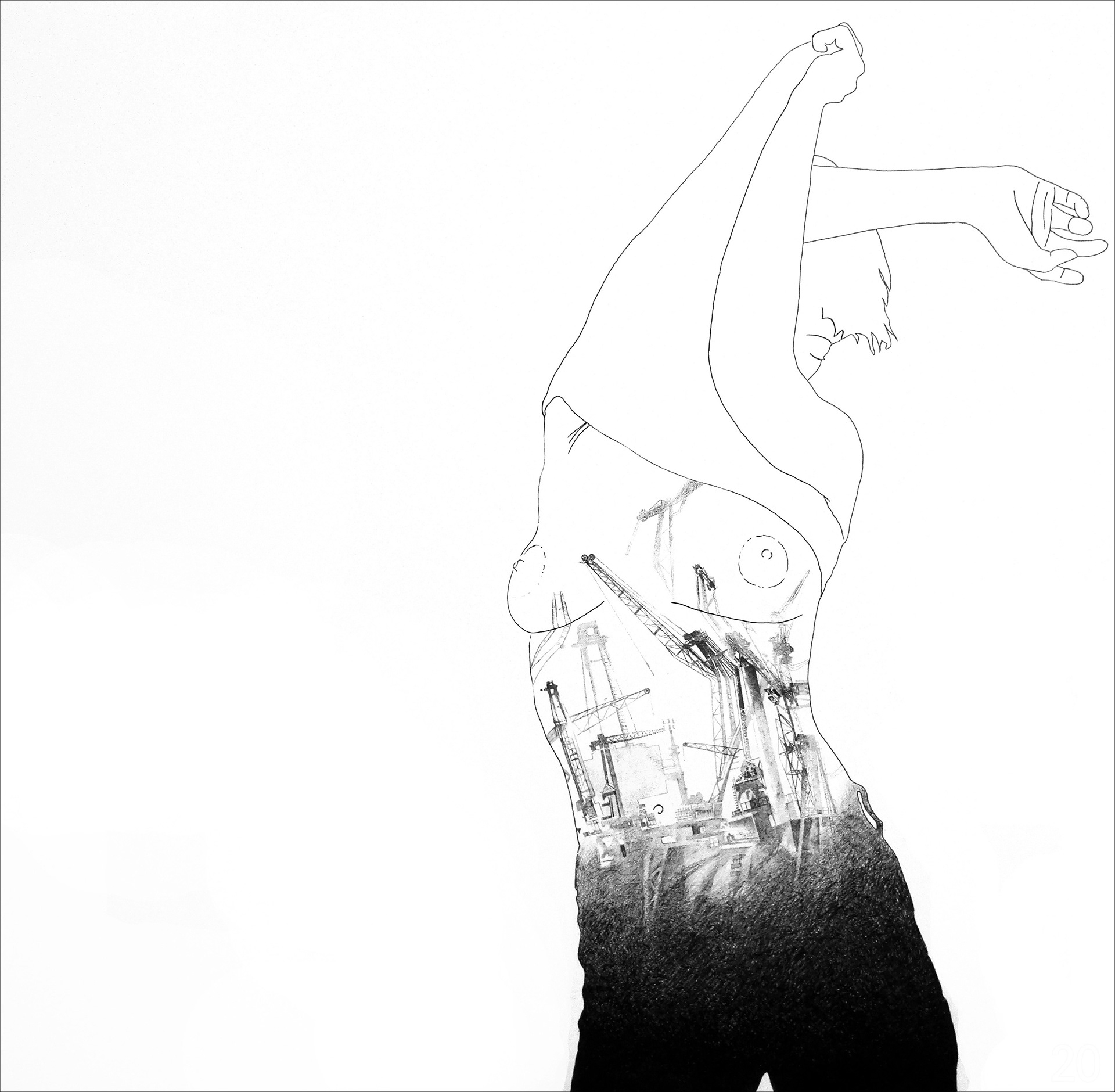 ENTRE DEUX IX , acryl sur bois, 160/160 cm