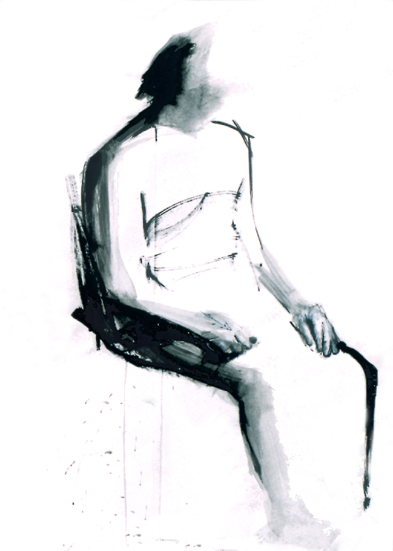 acryl sur papier, 120/80 cm