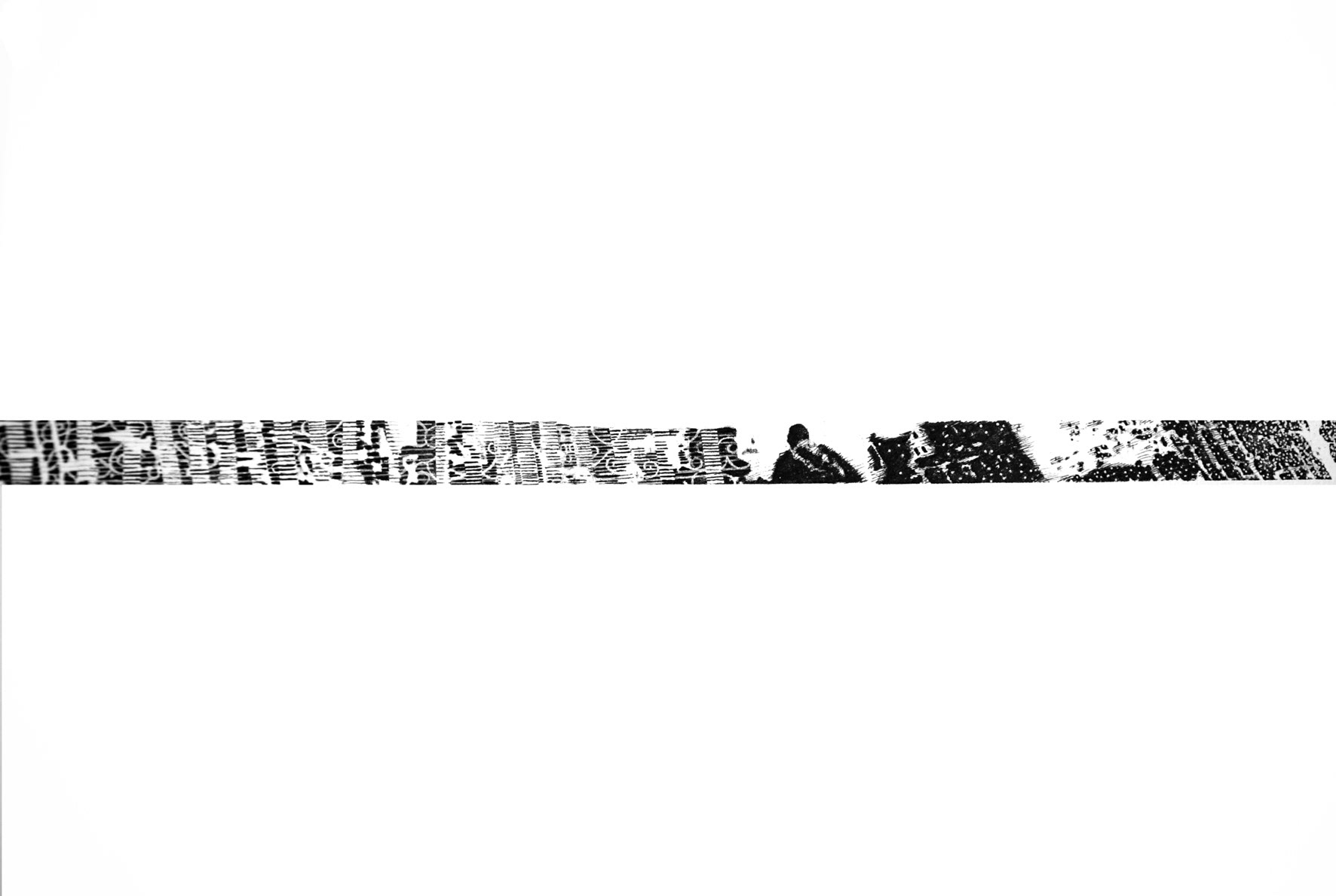 ENTREVOIR IV, transfert photo, encre de Chine, 29,7 x 42 cm