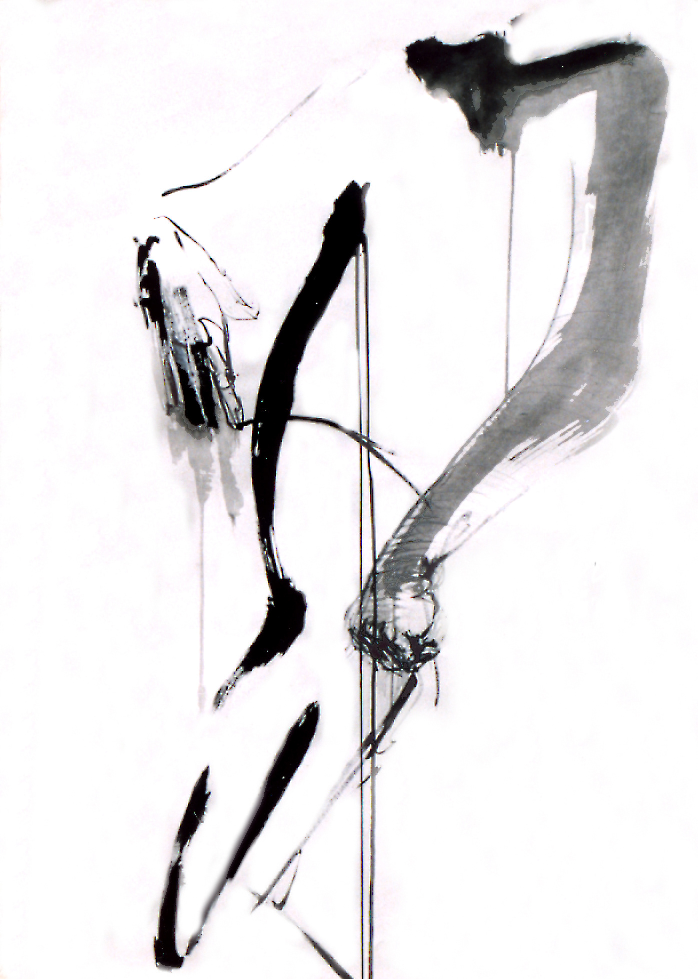 acryl et pastel gras sur papier, 120/80 cm