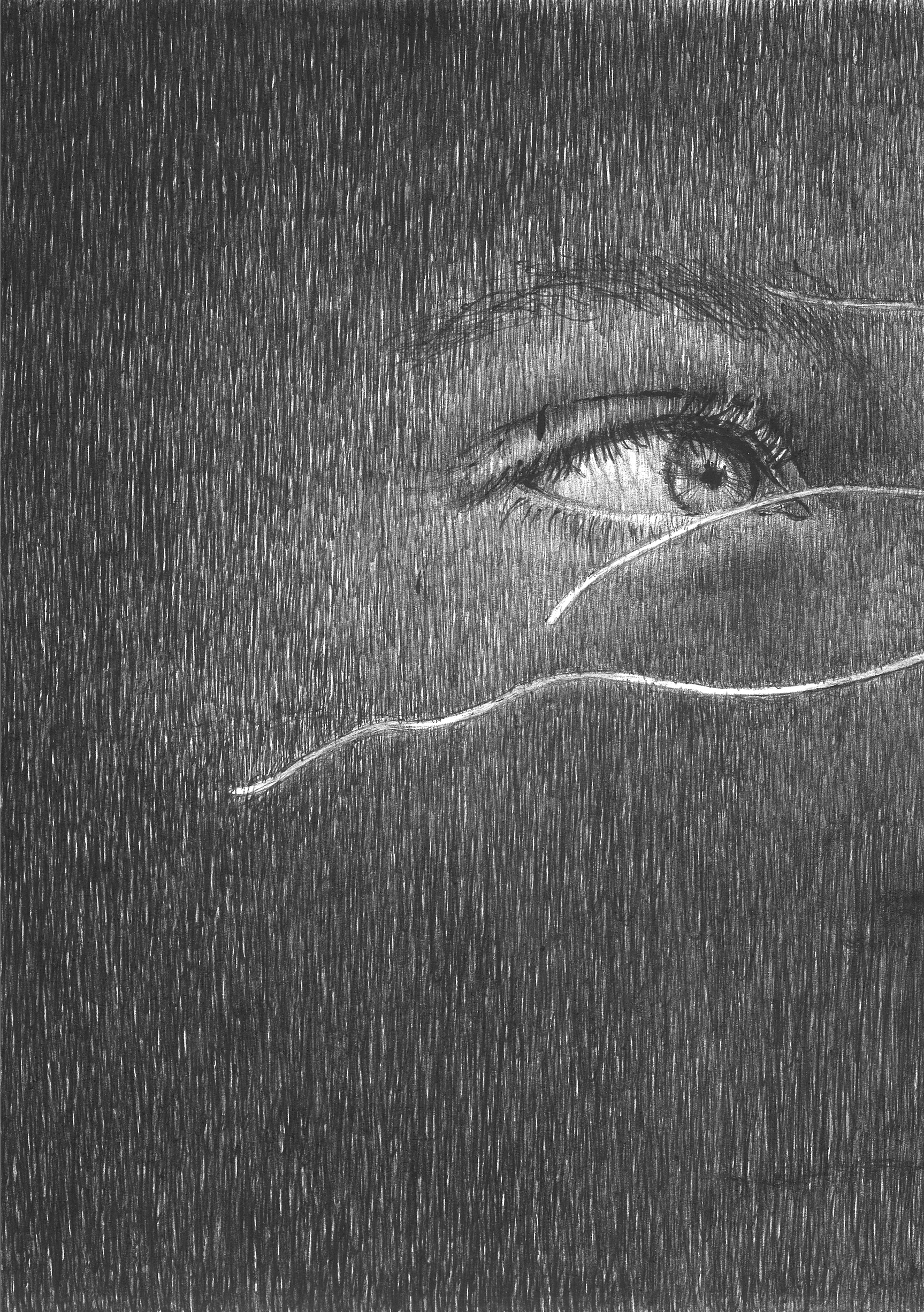  LES VIDES SONT PLEINES III, stylo BIC sur papier,  21 x 29,7 cm 