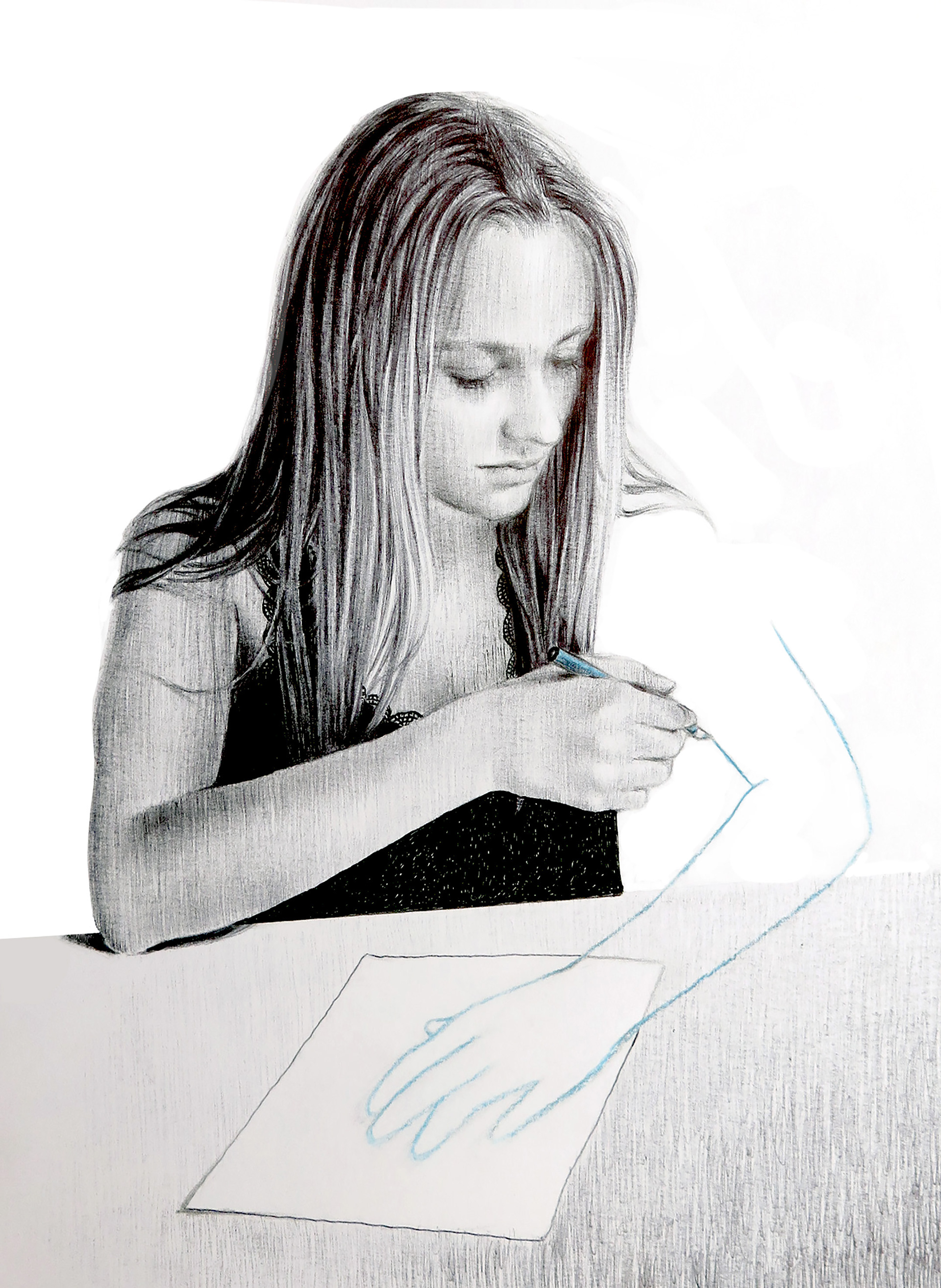 MADE BY MYSELF II,  stylo BIC sur papier,  21/29,7 cm