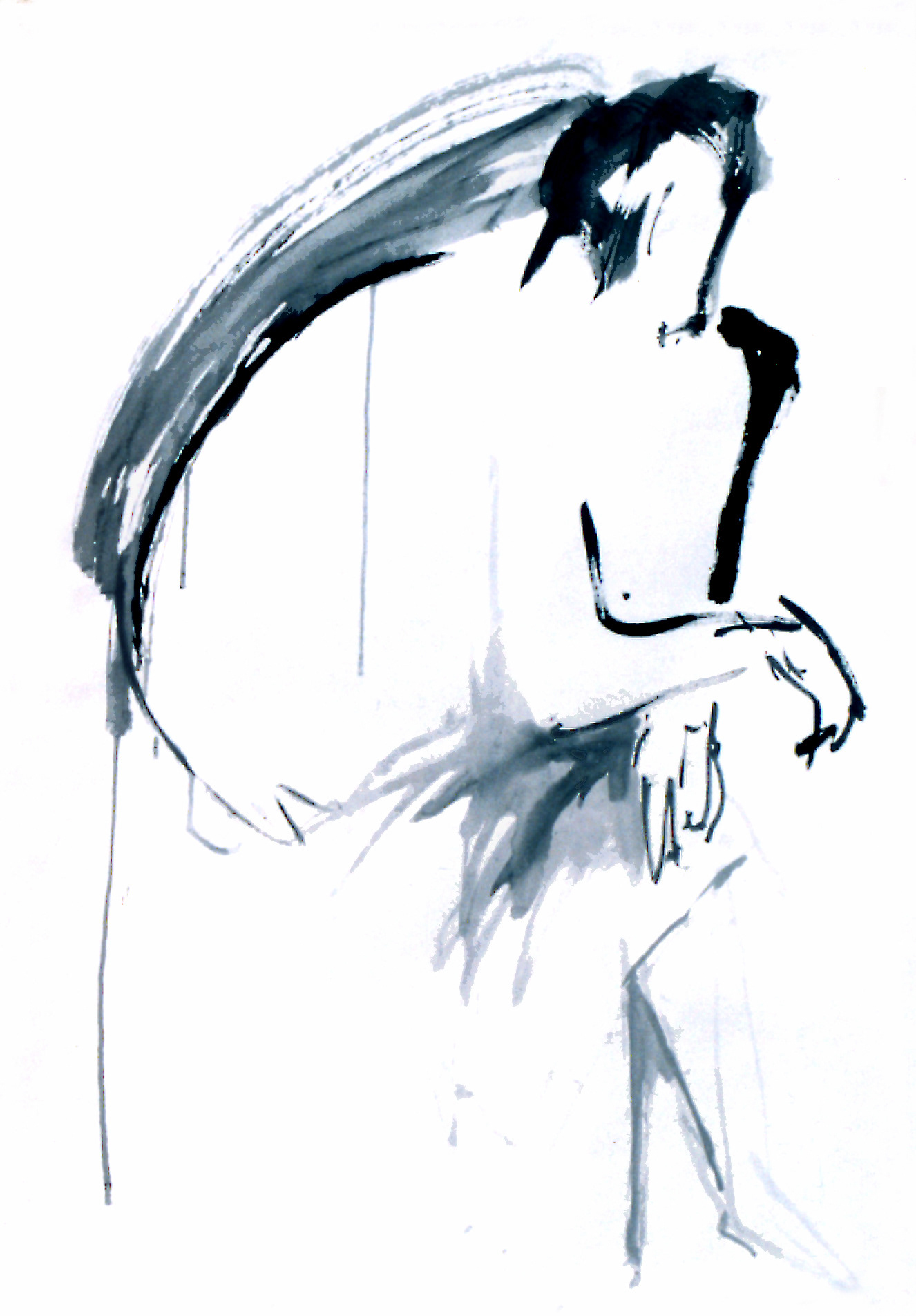 acryl sur papier, 120/80 cm