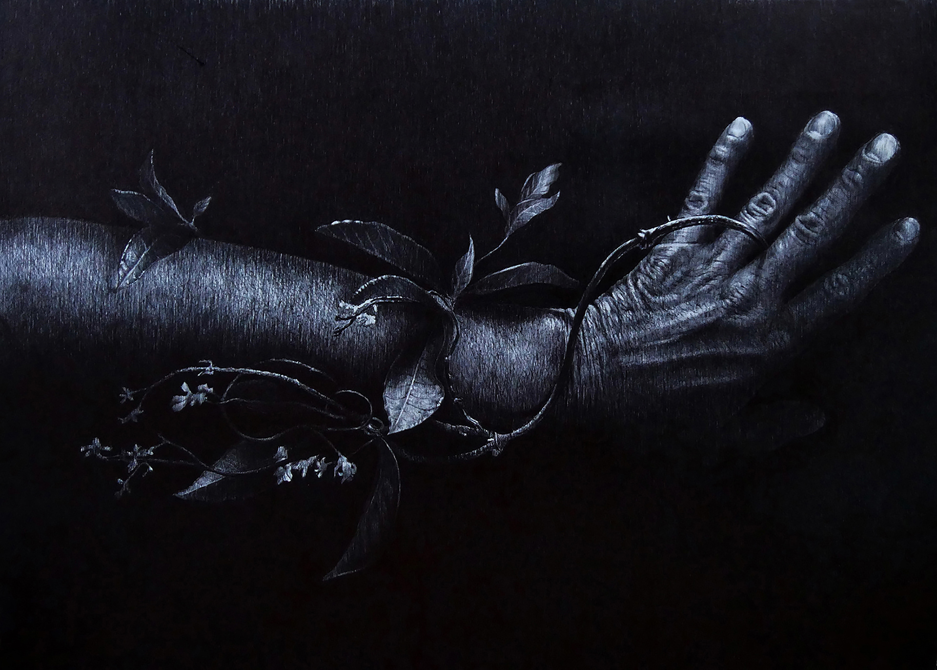 BIJOUX II, stylo BIC sur papier, 84 x 60 cm