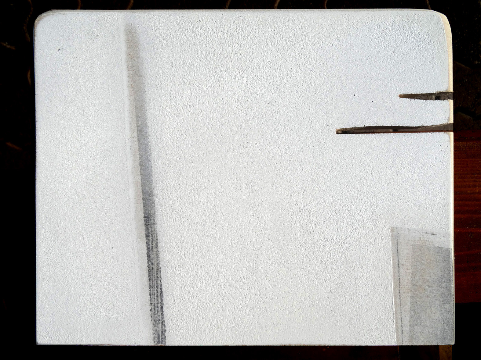 ARCHI III, transfert photo, acryl sur bois découpé, 15 x 21 cm