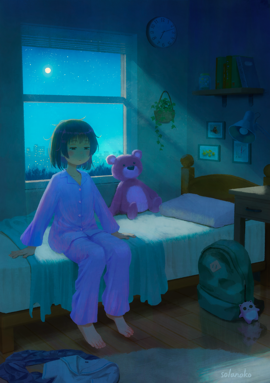 差分の習作。夜