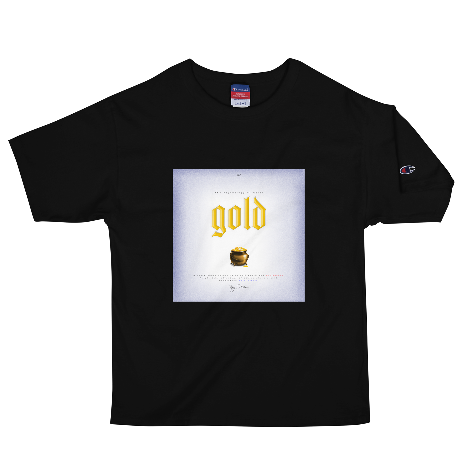 Crystal Pitch LLC | King Preem | The Psychology of Color | Gold Tee