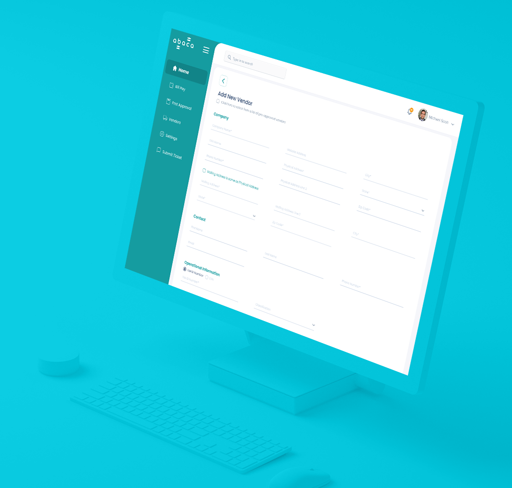 Vendor Management Form