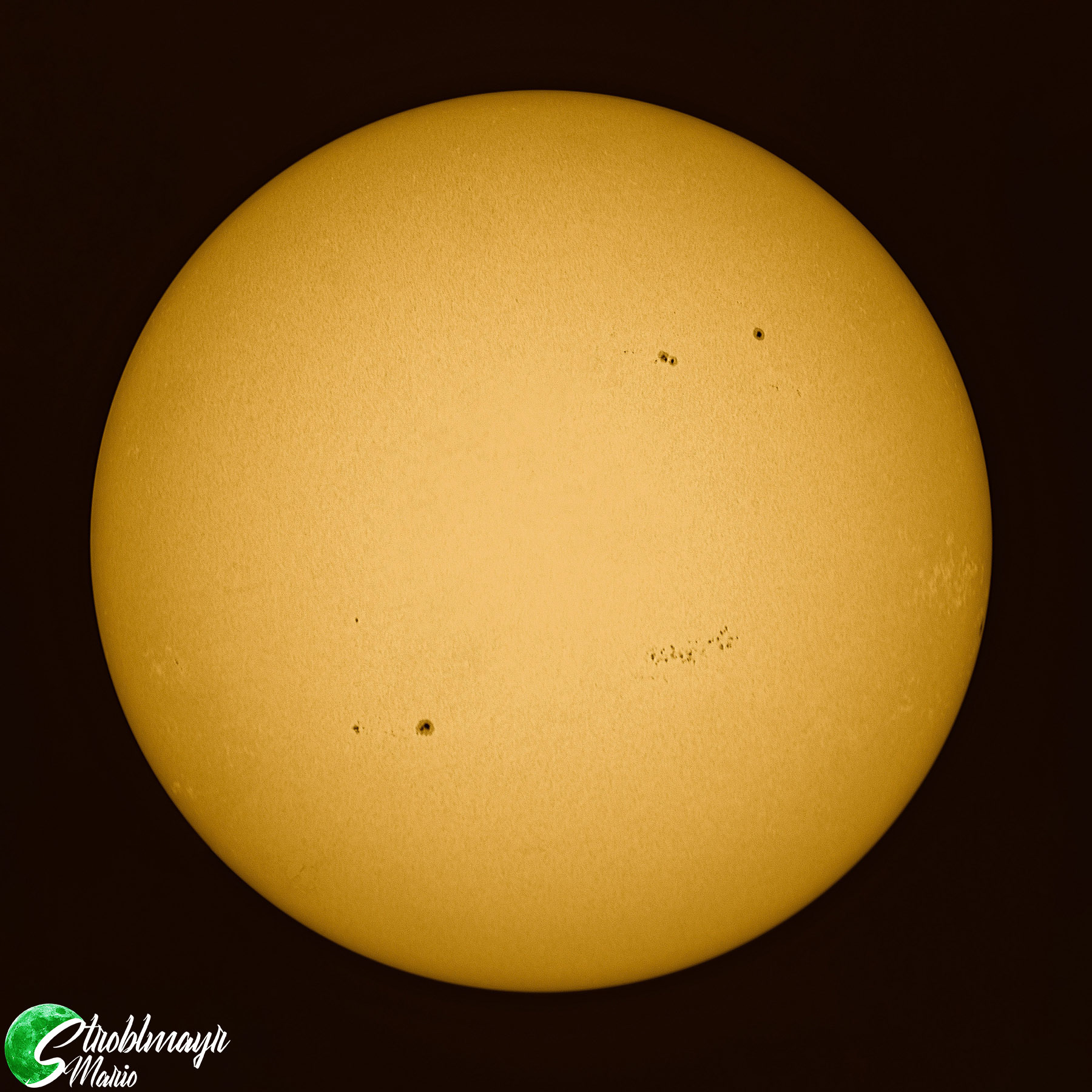 Die Sonne im 127mm Maksutov Teleskop am 11.6.2023