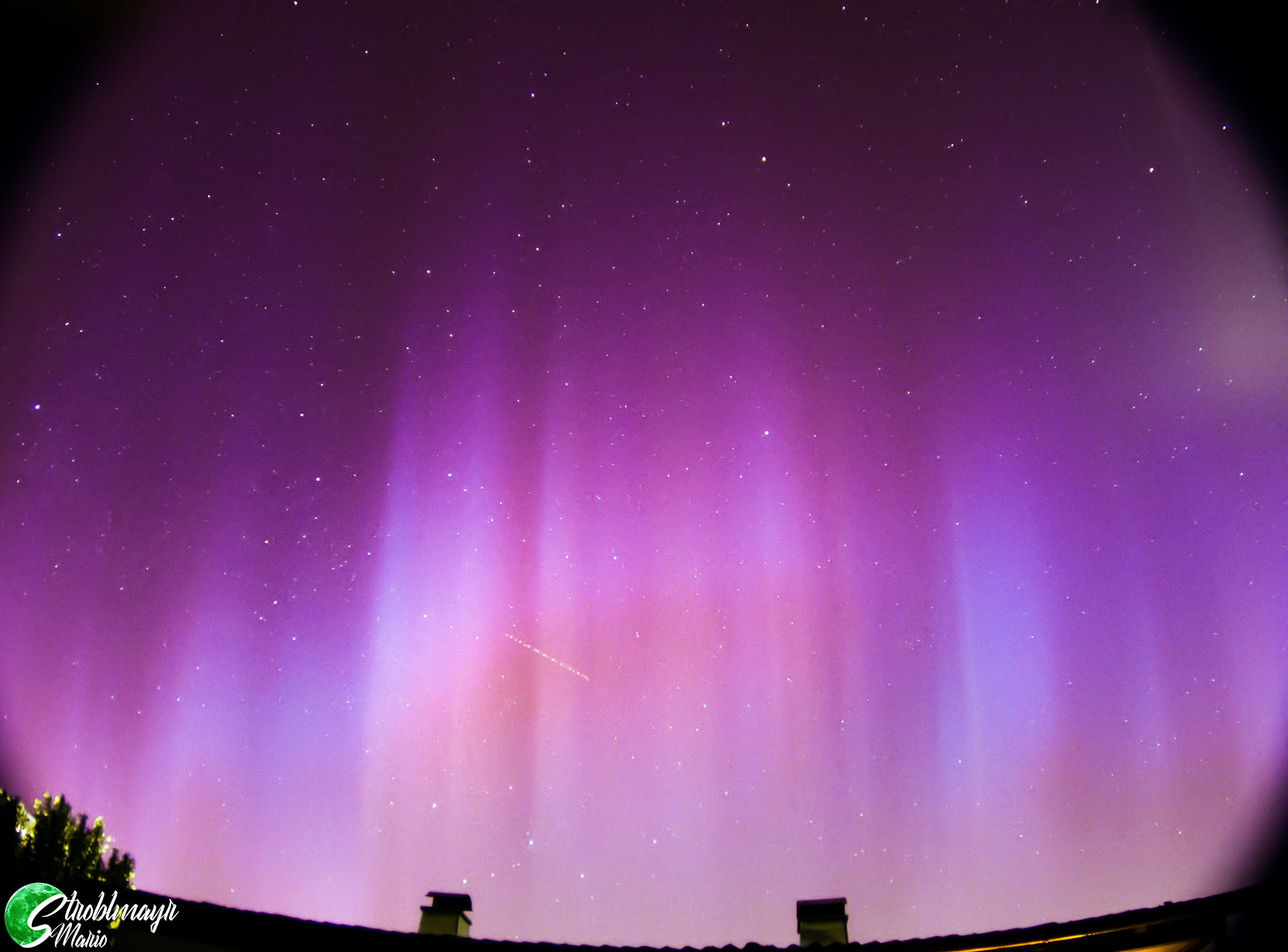 Polarlichter in Österreich (Ried i.T.) am 12.5.2024