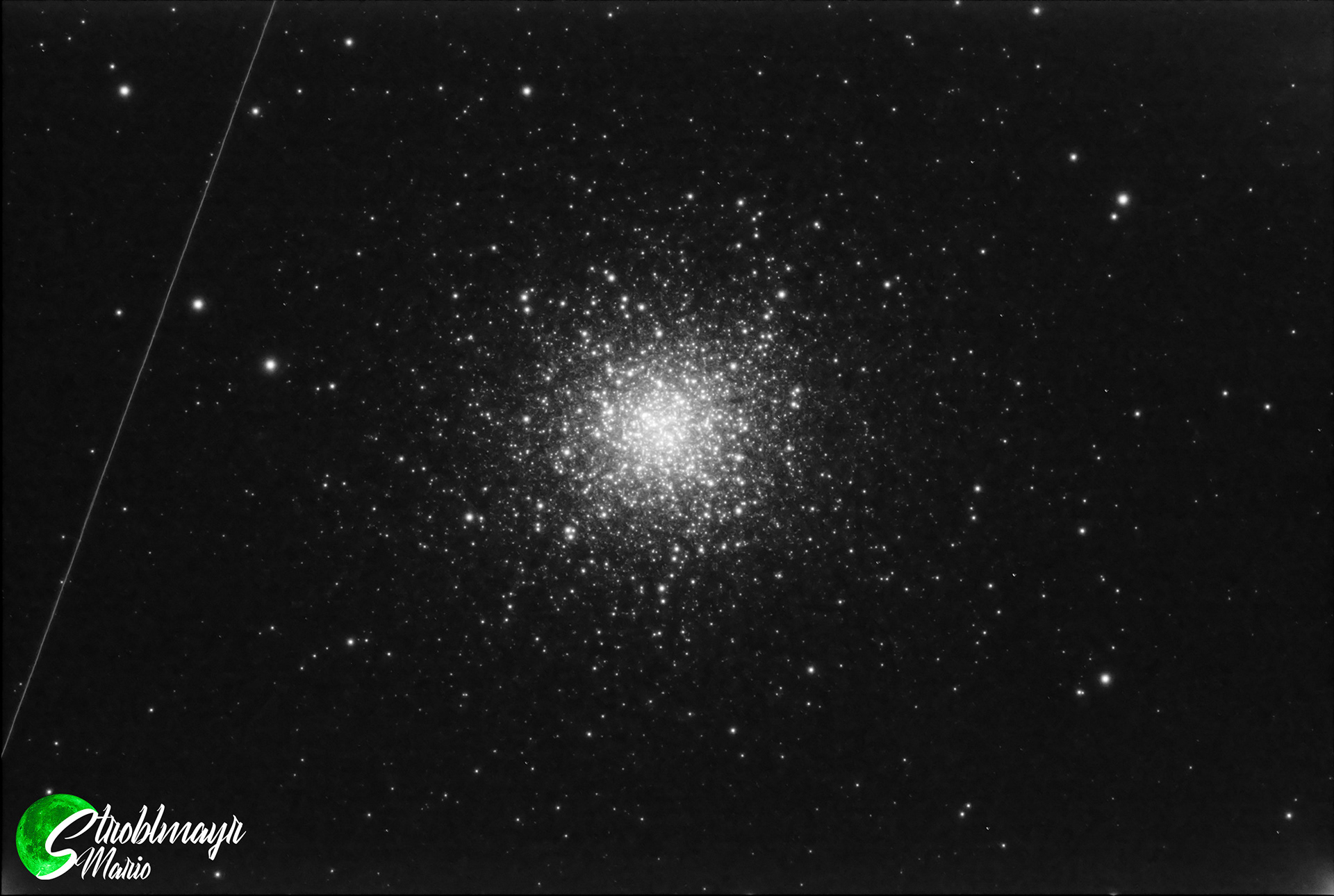 Kugelsternhaufen M13 per s/w Livestacking im 130mm Apo