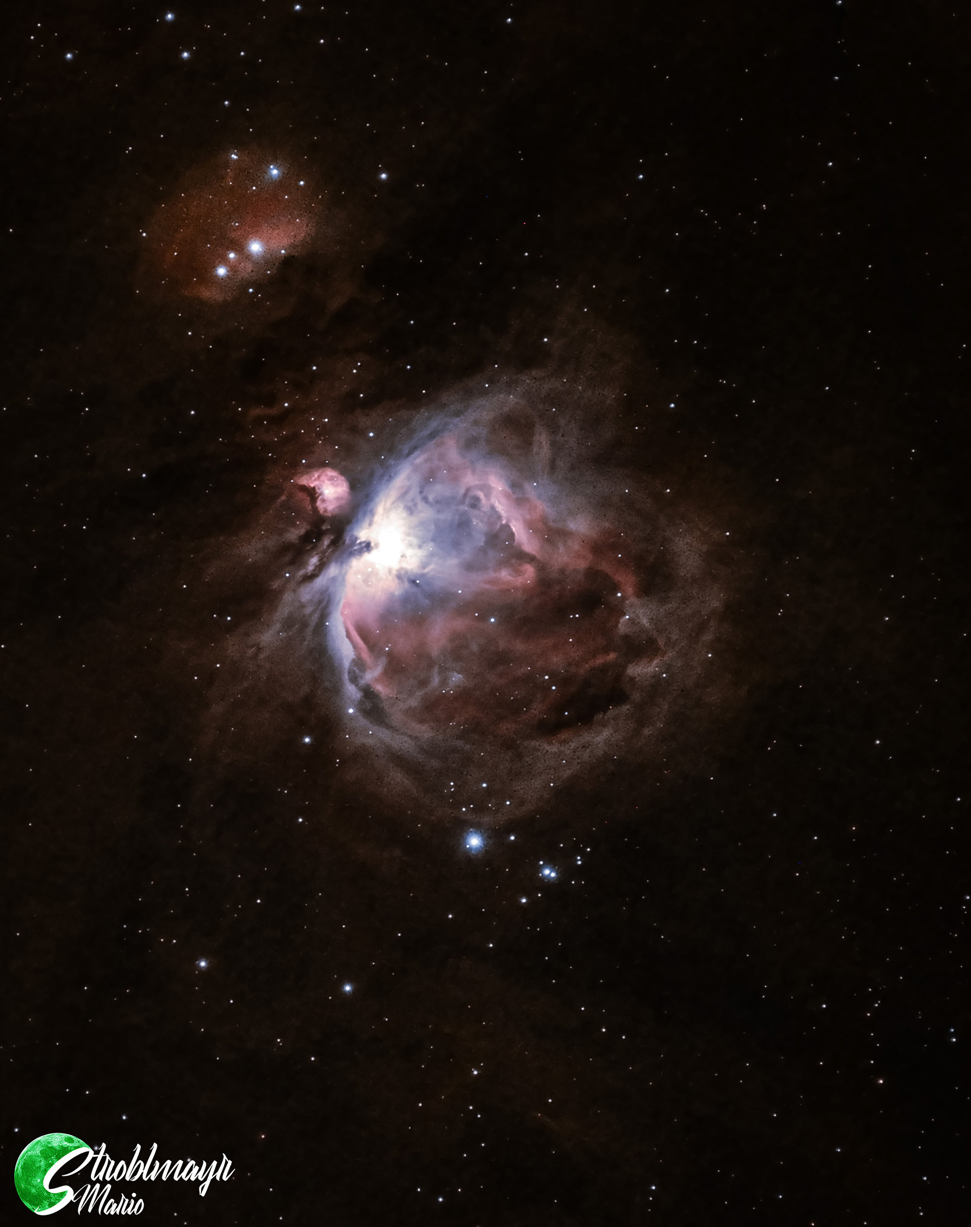 Orionnebel M42 im 60mm Refraktor mit Alp-T-Filter - 2/2023