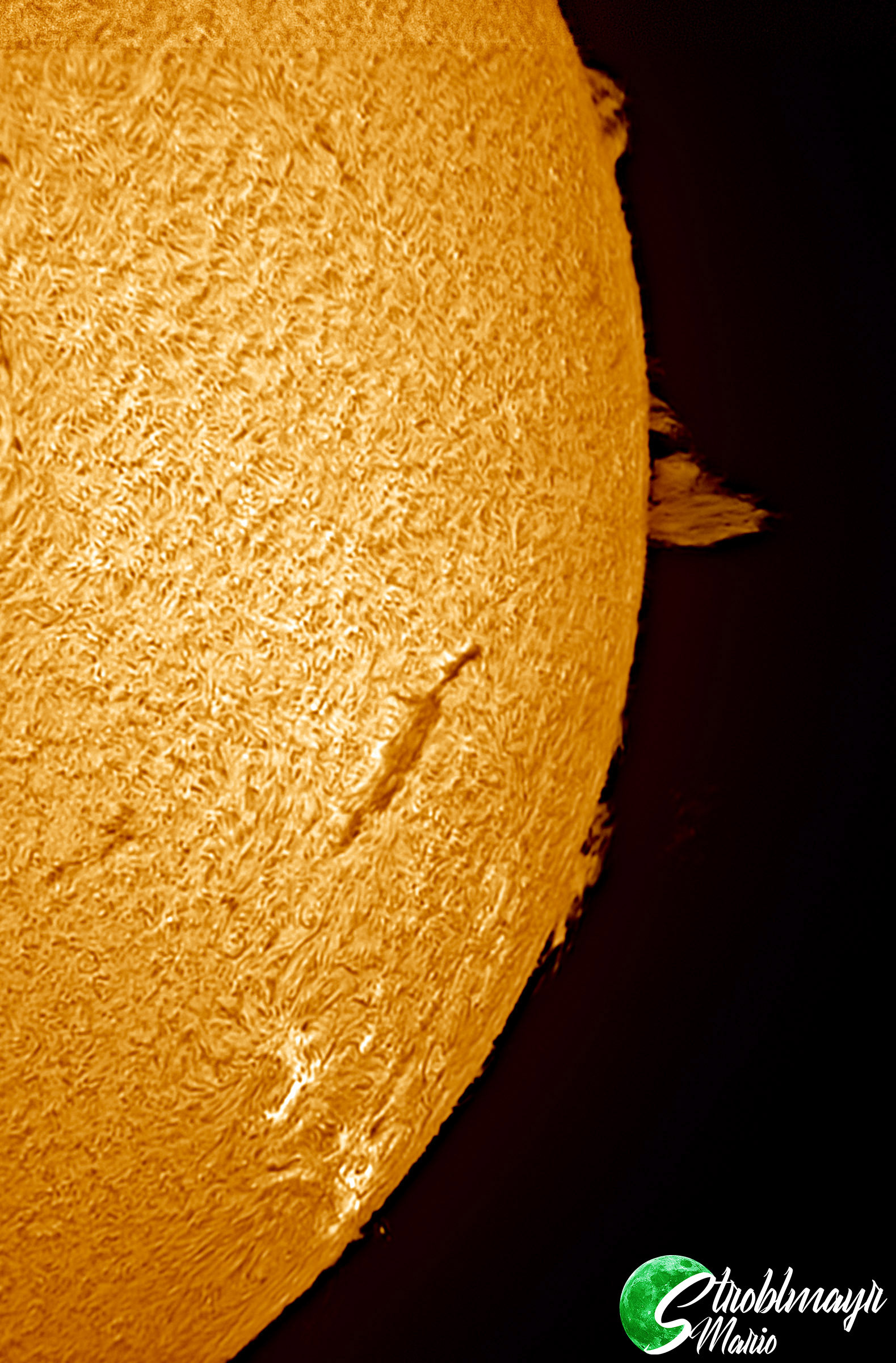 Eruptionen auf der Sonne im 130mm PST-Umbau