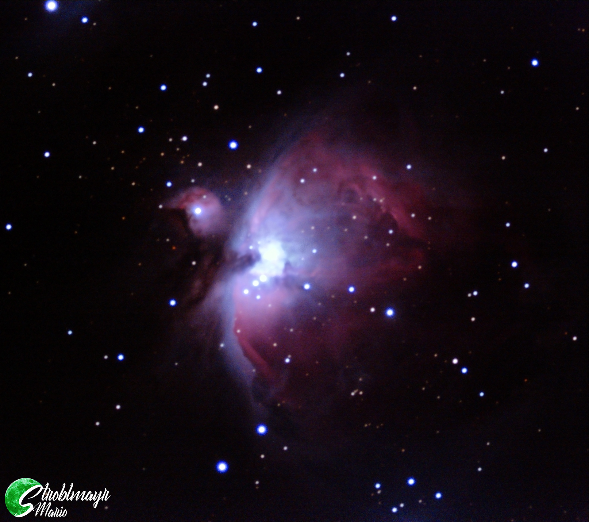 Orionnebel (M42) im 67/300 Firstscope Dobson, 7.12.2020