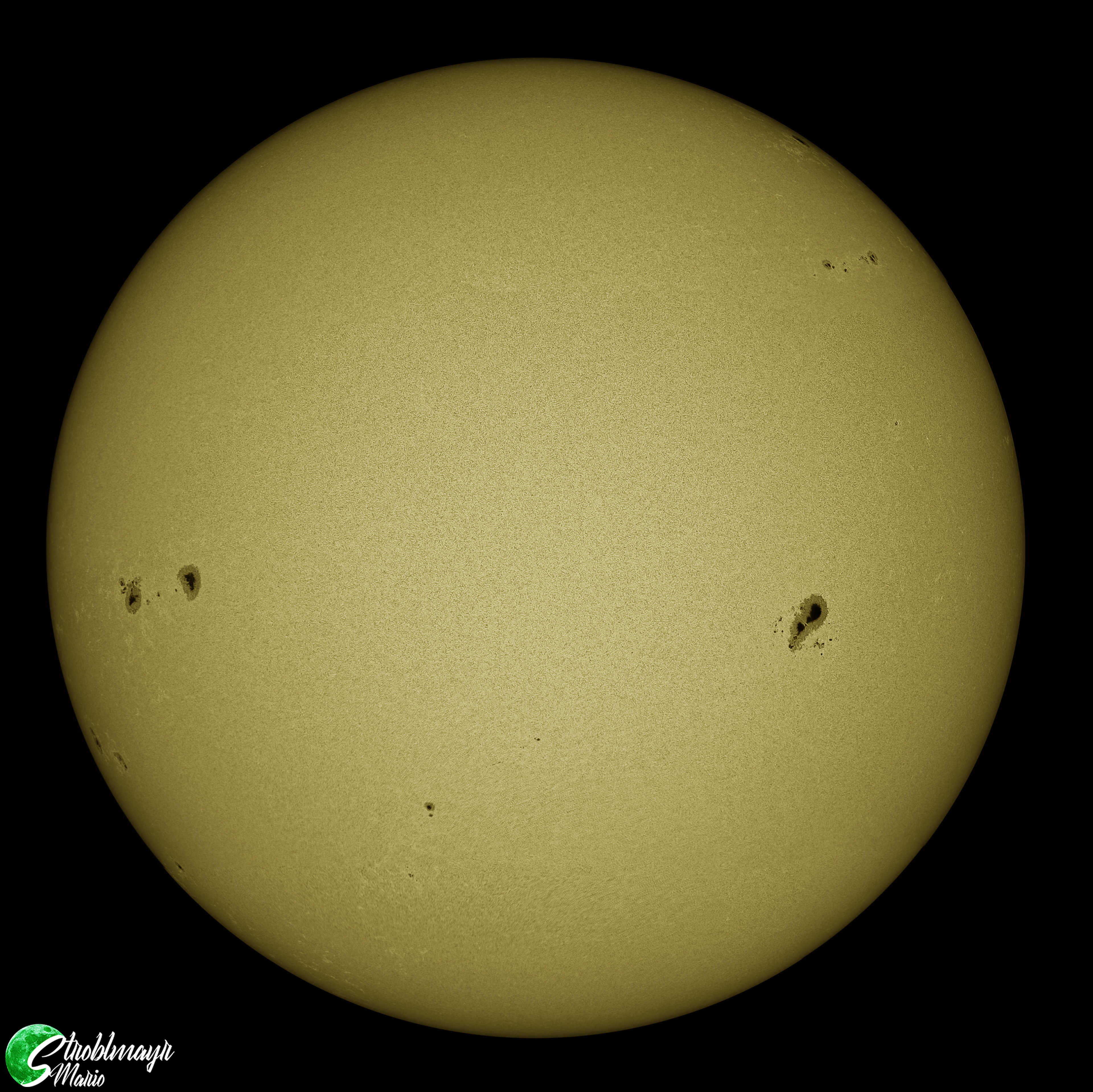 Die Sonne im Weißlicht mit dem 130mm Apo und Lacerta Herschelkeil am 14.7.23
