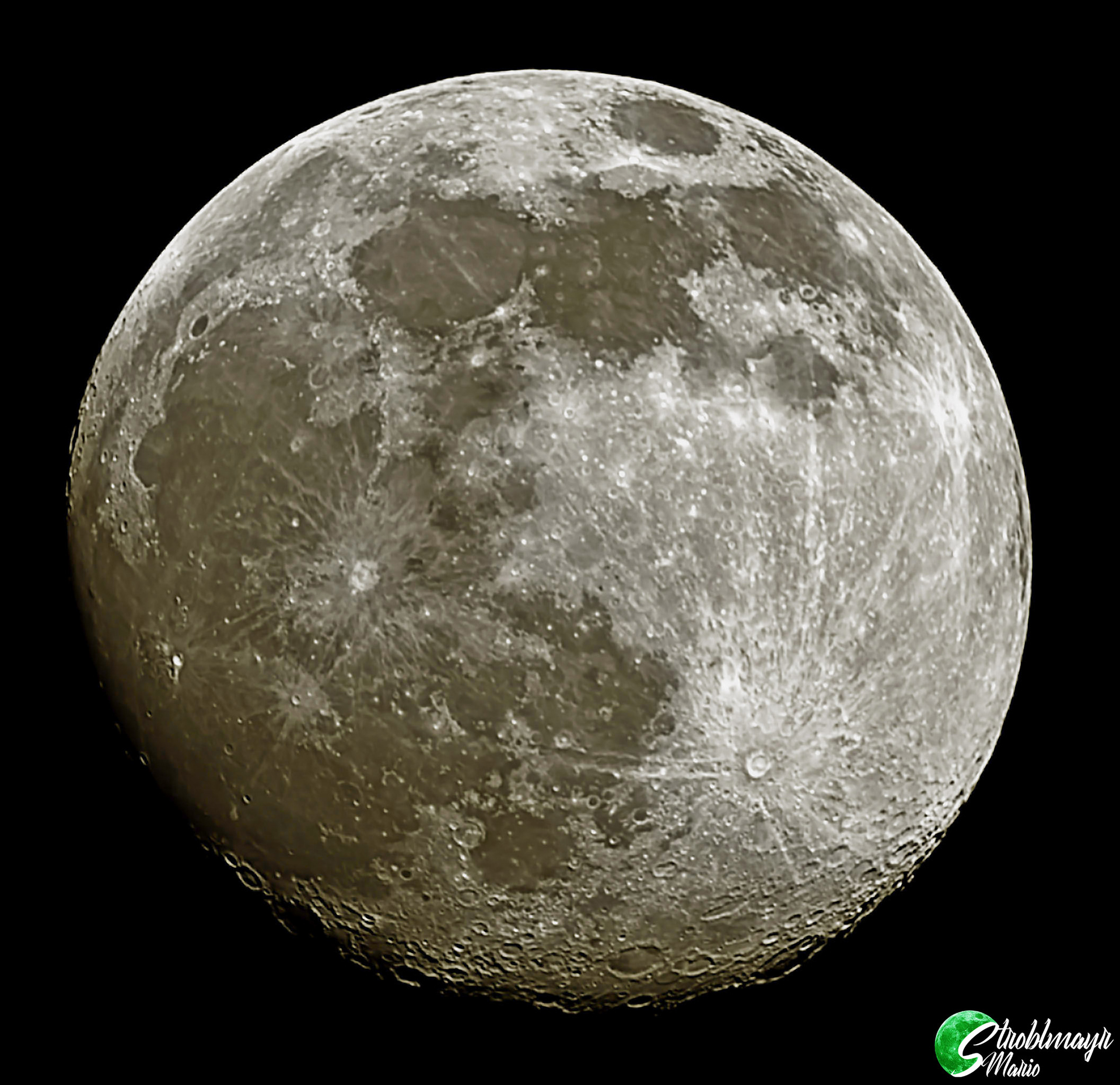 Mond im 60/330 Refraktor mit ZWO ASI 178MC, 26.3.2021