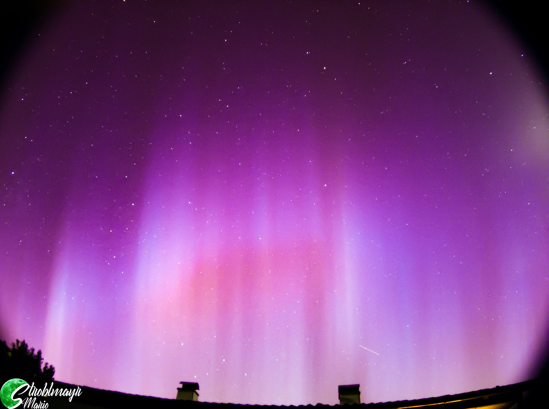 Polarlichter in Österreich (Ried i.T.) am 12.5.2024