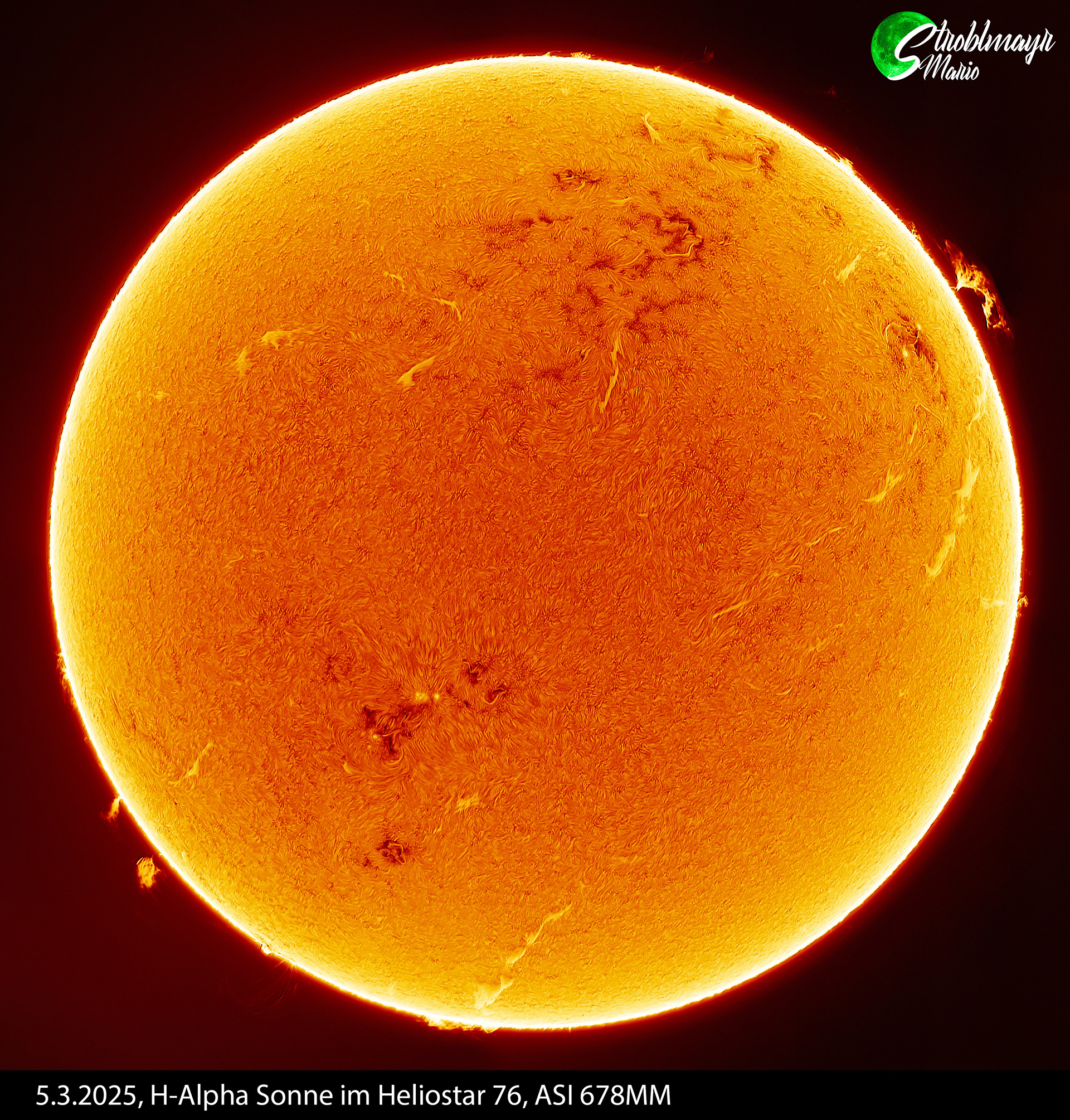 Sonne im Heliostar am 5.3.25