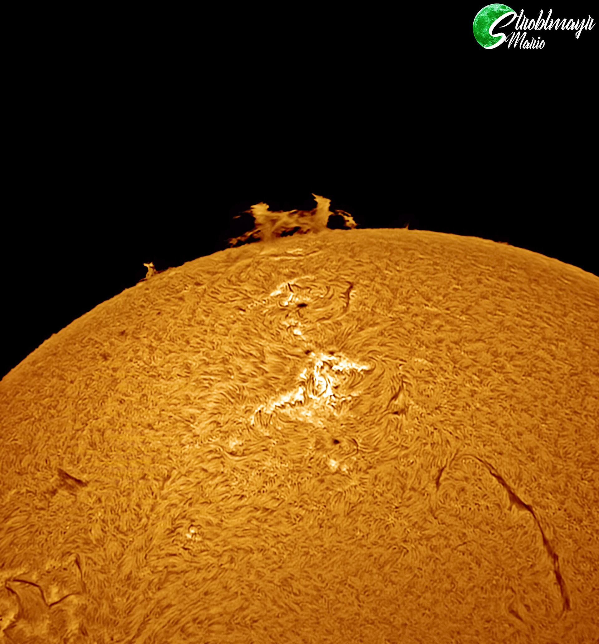 Eruptionen auf der Sonne im 130mm PST-Umbau