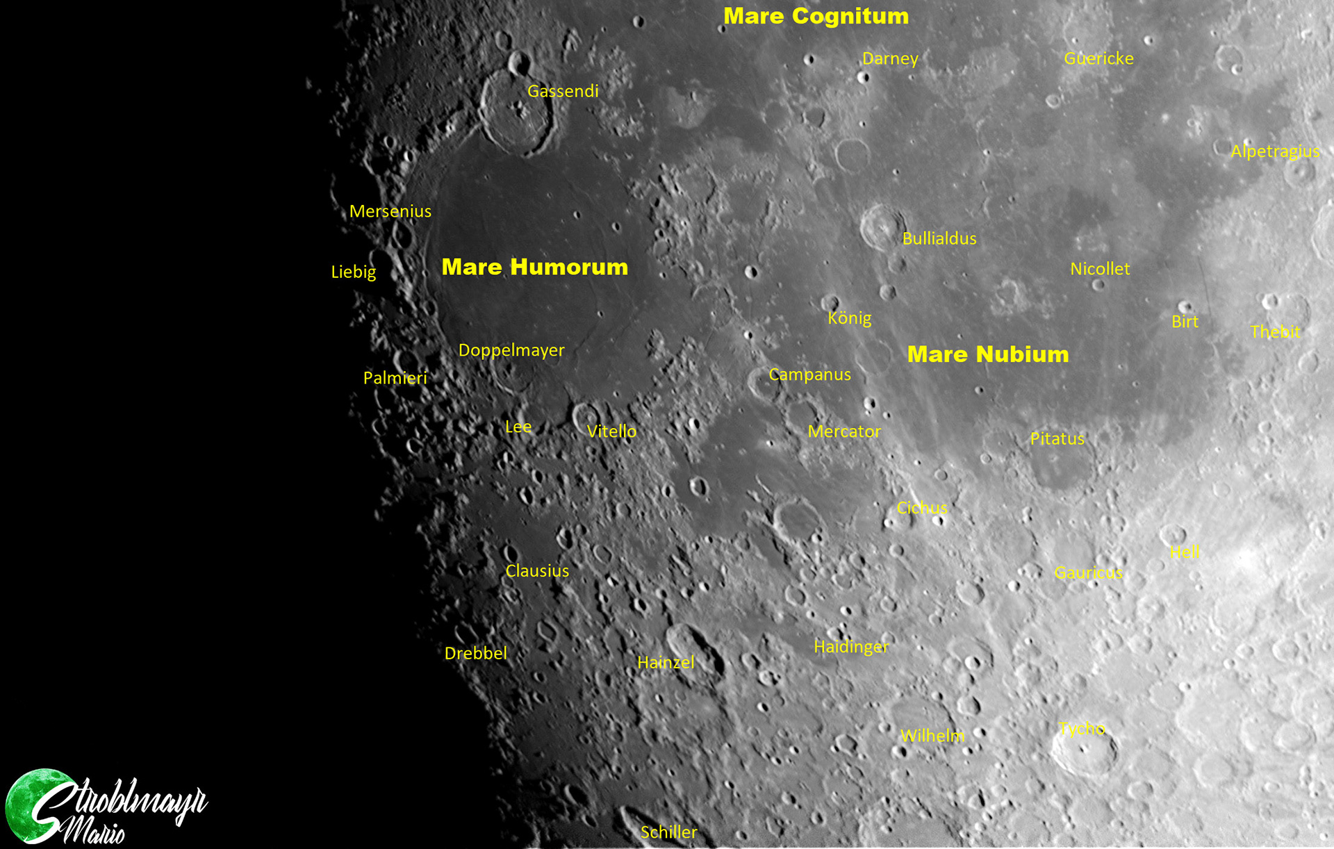 Mond im 200/1200 Dobson mit ZWO ASI 120MM, 4.4.2020