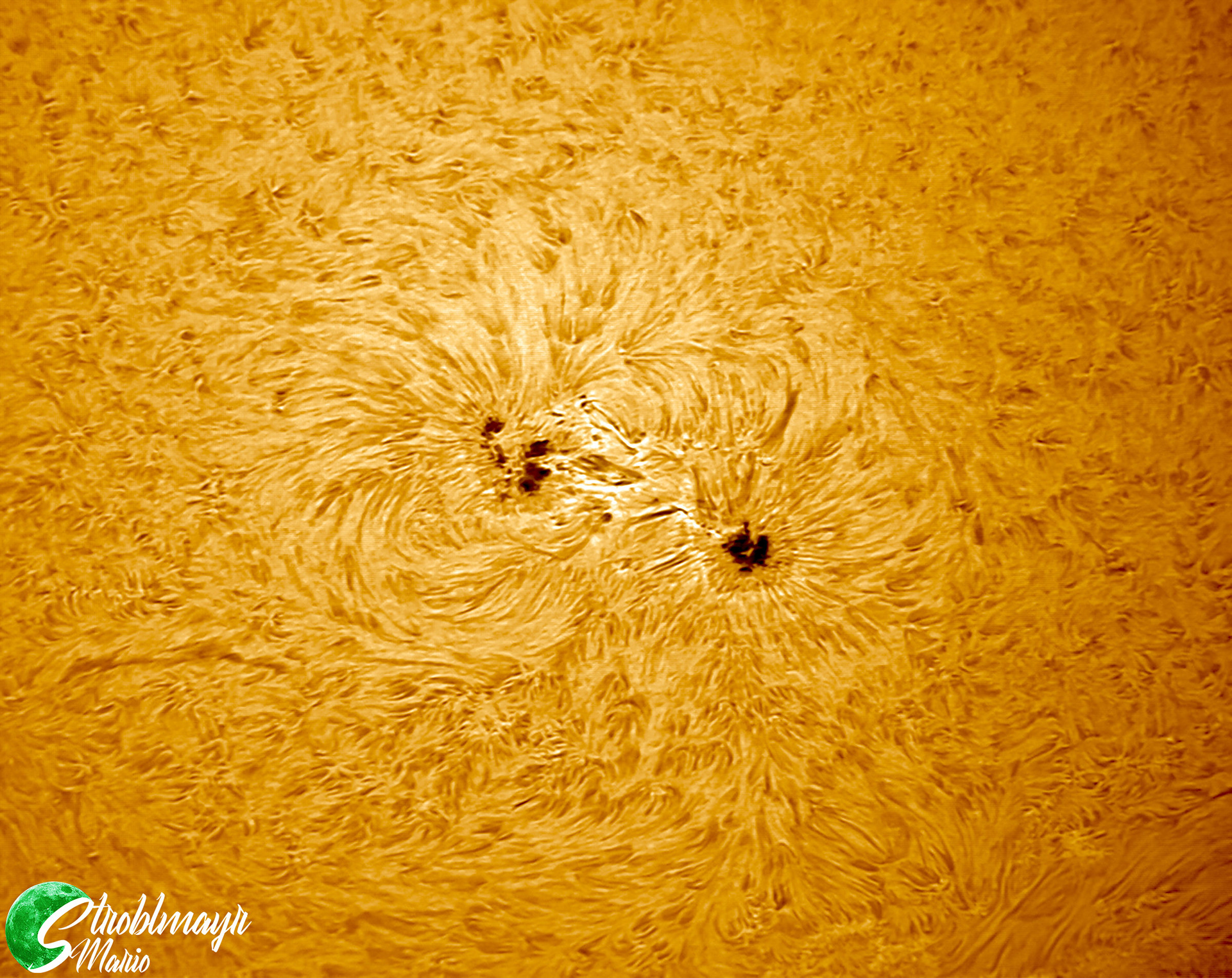 Sonnenflecken am 28.5.2023 im 130/910 PST-Umbau