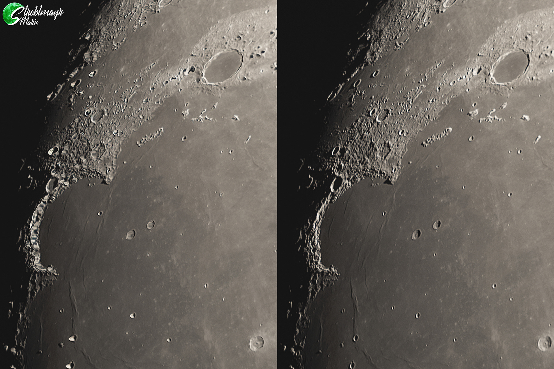 Regenbogenbucht am Mond