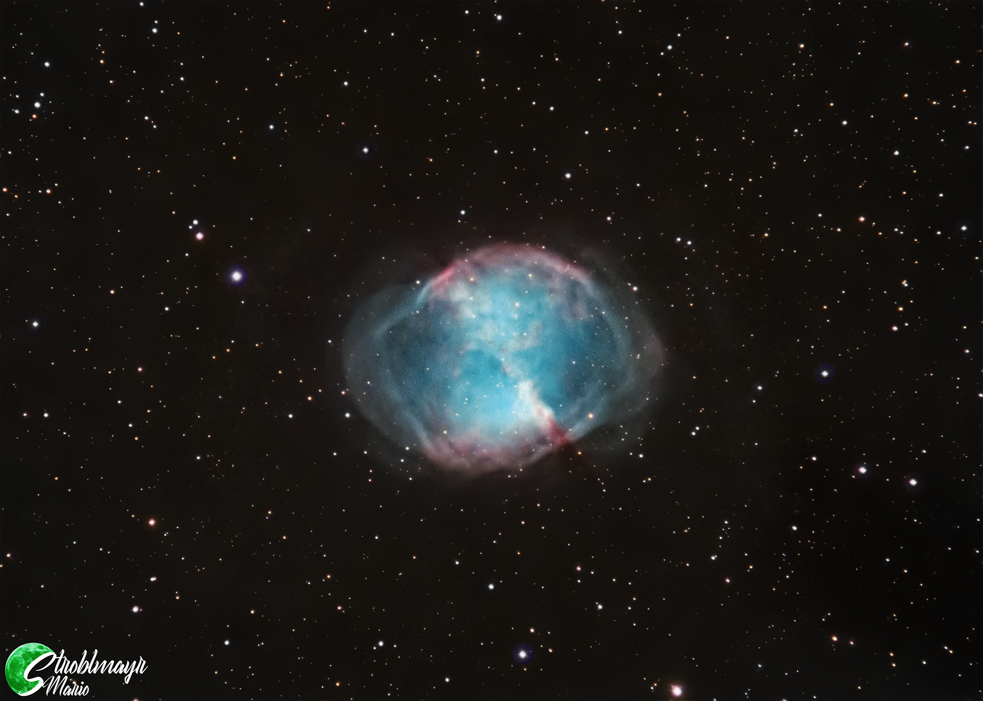 Hantelnebel M27 im 130mm Apo am 13.7.2023