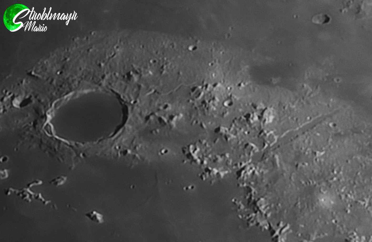 Vallis Alpes am Mond im 130mm Apo am 17.6.24