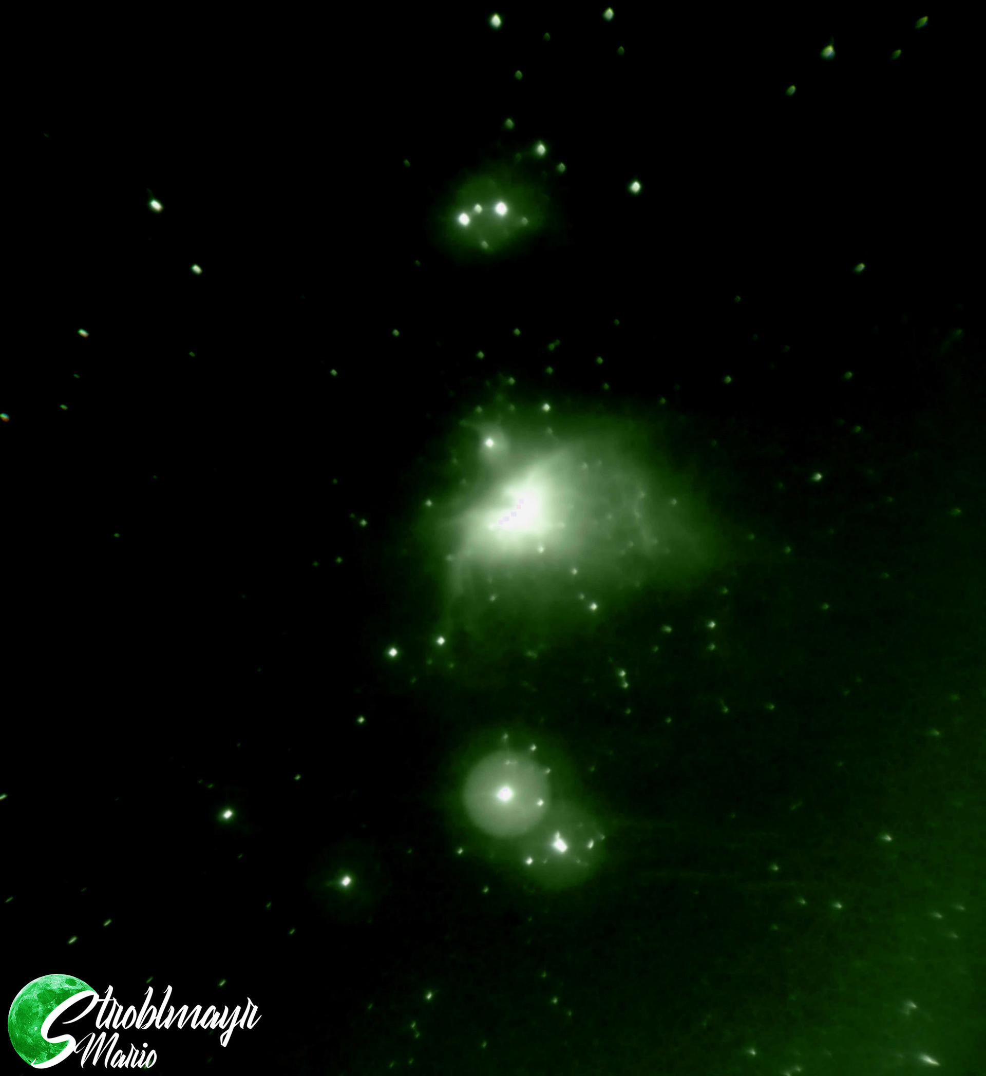 NV Orionnebel (M42) im 60/330 Refraktor, 9.1.2021