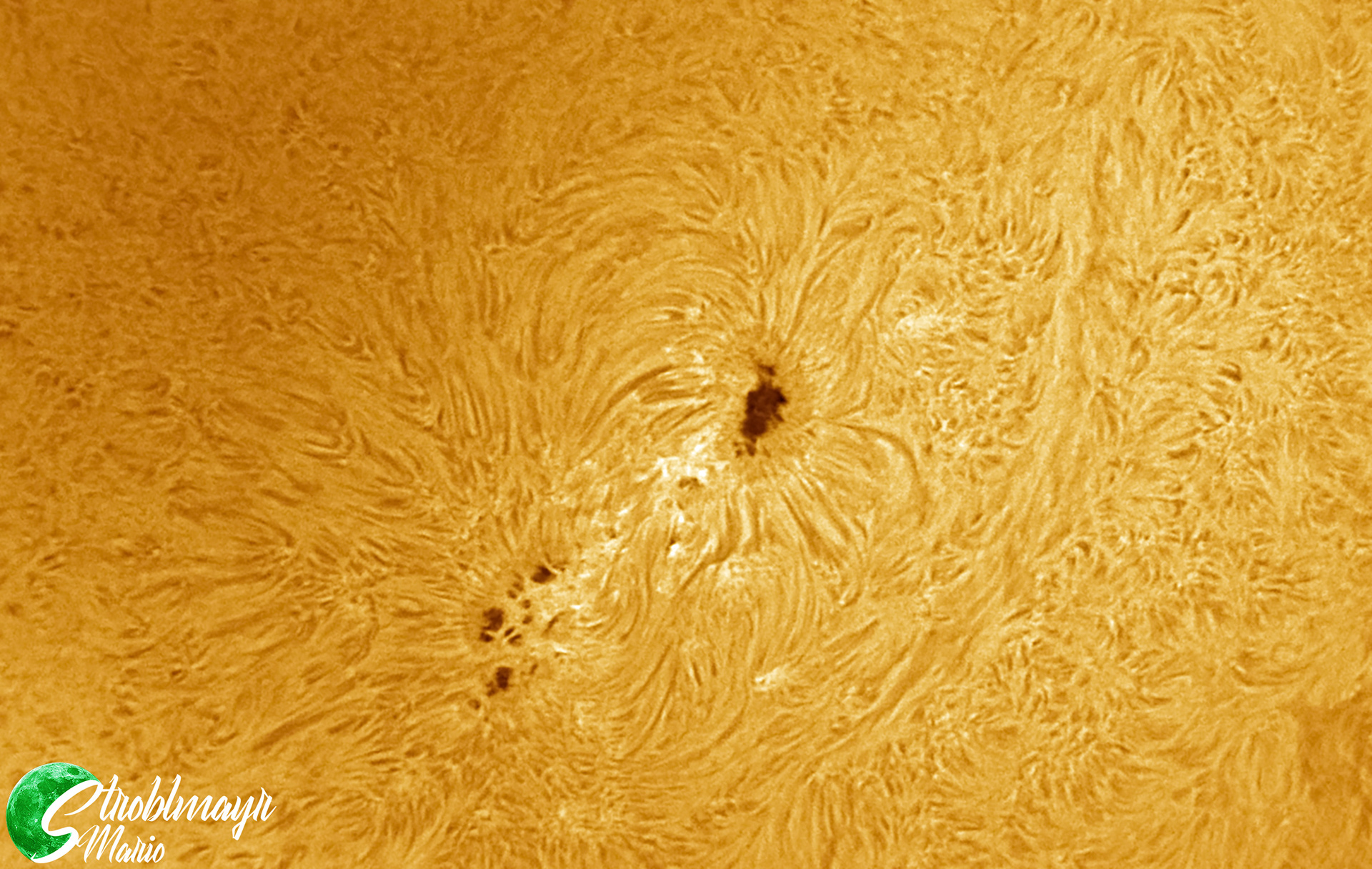 Sonnenflecken in H-Alpha am 13.7.2022 im 120/1000 PST-Umbau