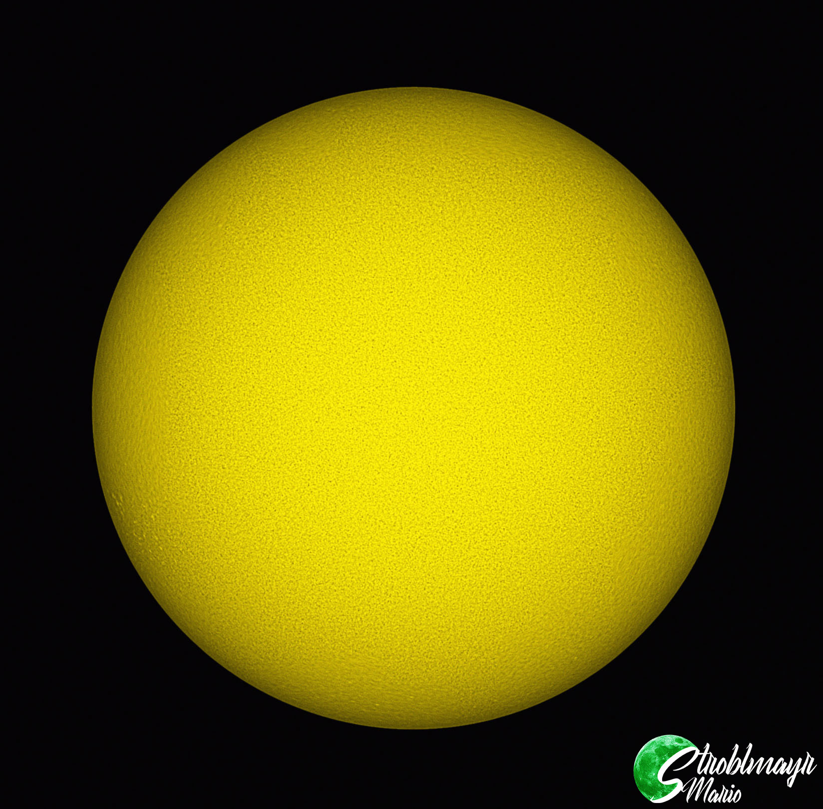 Fleckenlose Sonne im 60/330 Refraktor, 14.2.2021