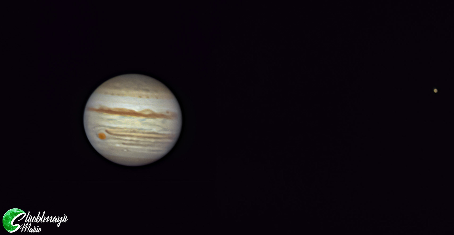 Jupiter mit Mond Callisto am 12.9.2022 im 200/1200 Dobson