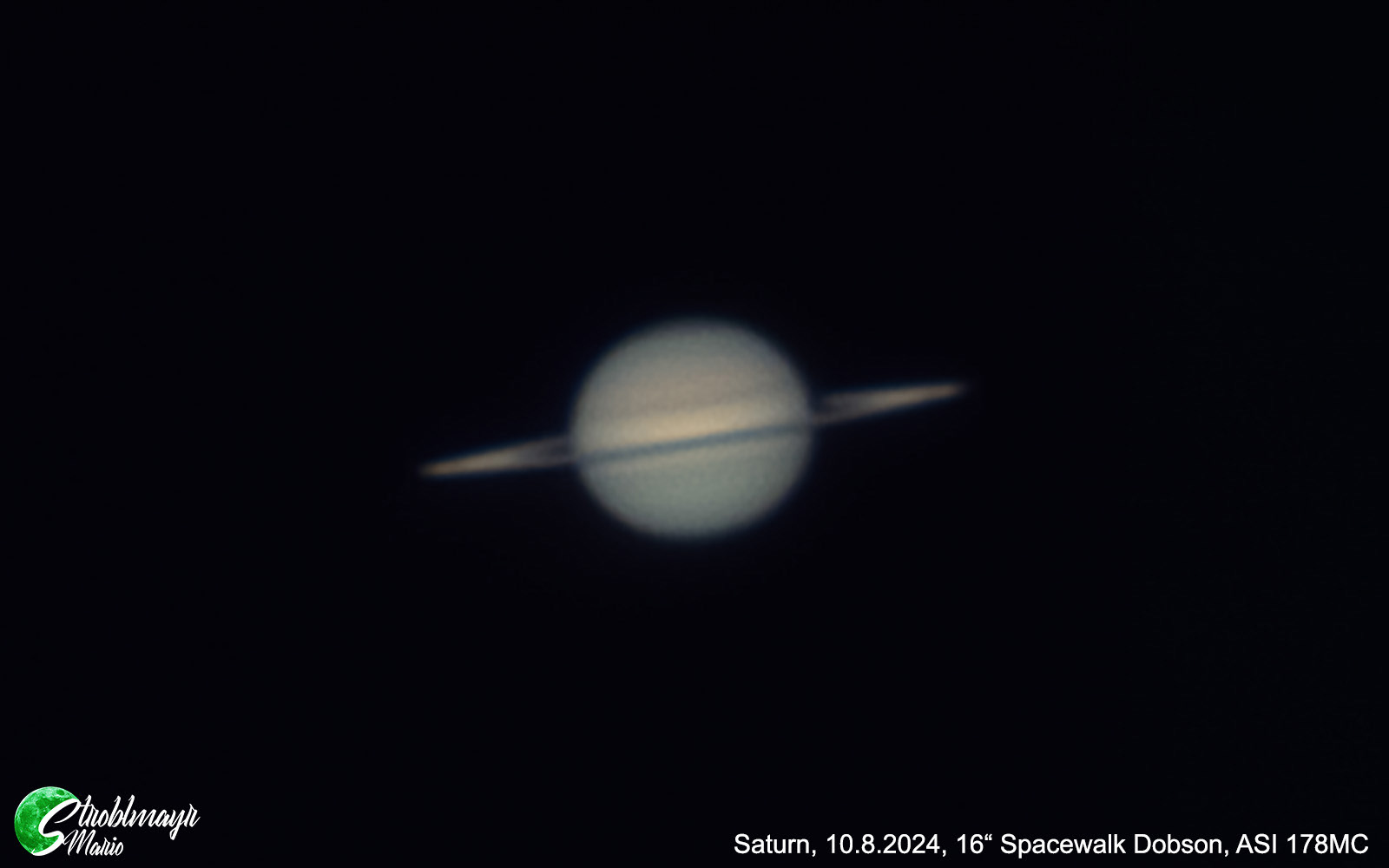 Saturn im 16" Dobson am 10.8.24