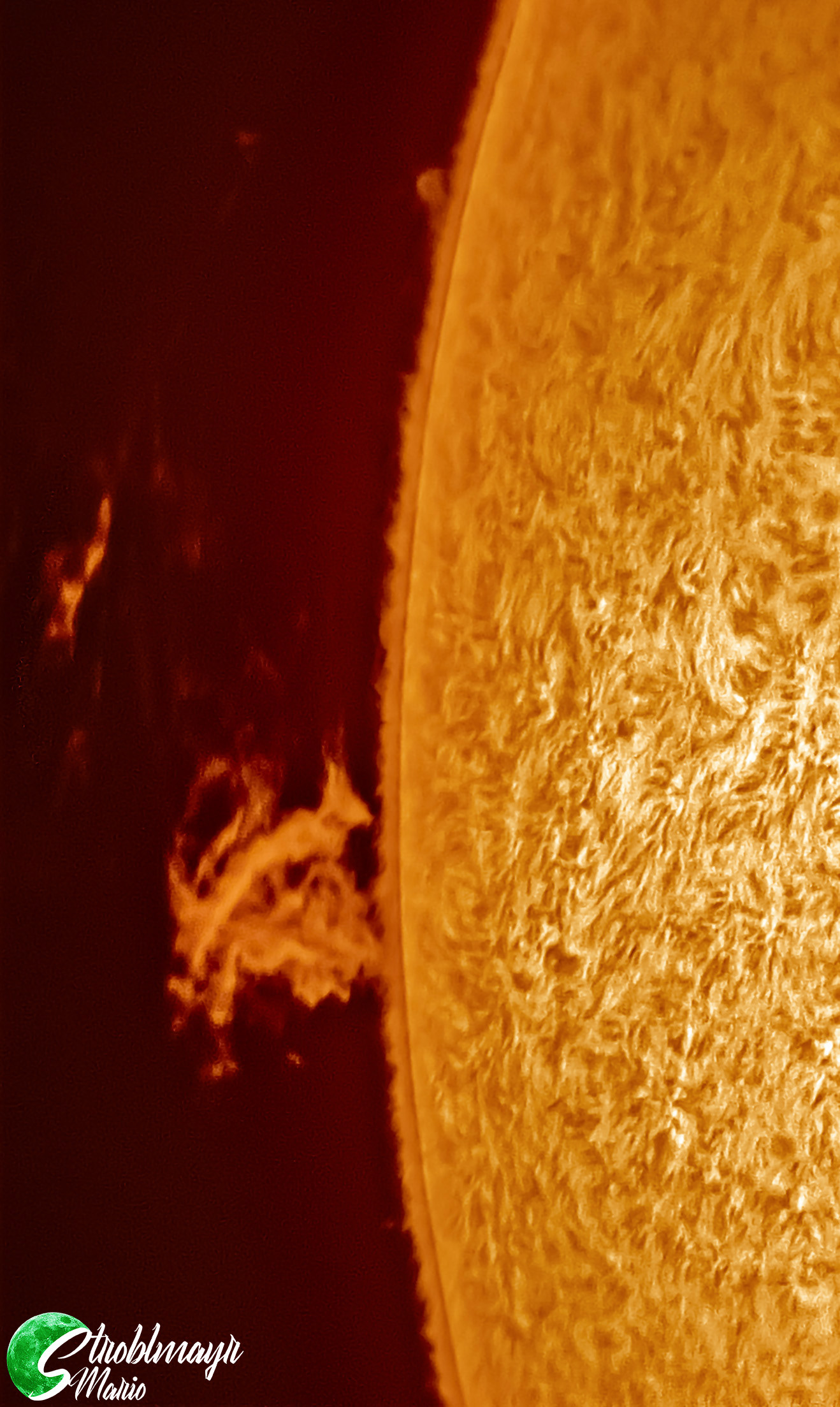 Sonnenprotuberanz mit dem PST-Umbau am 25.6.23
