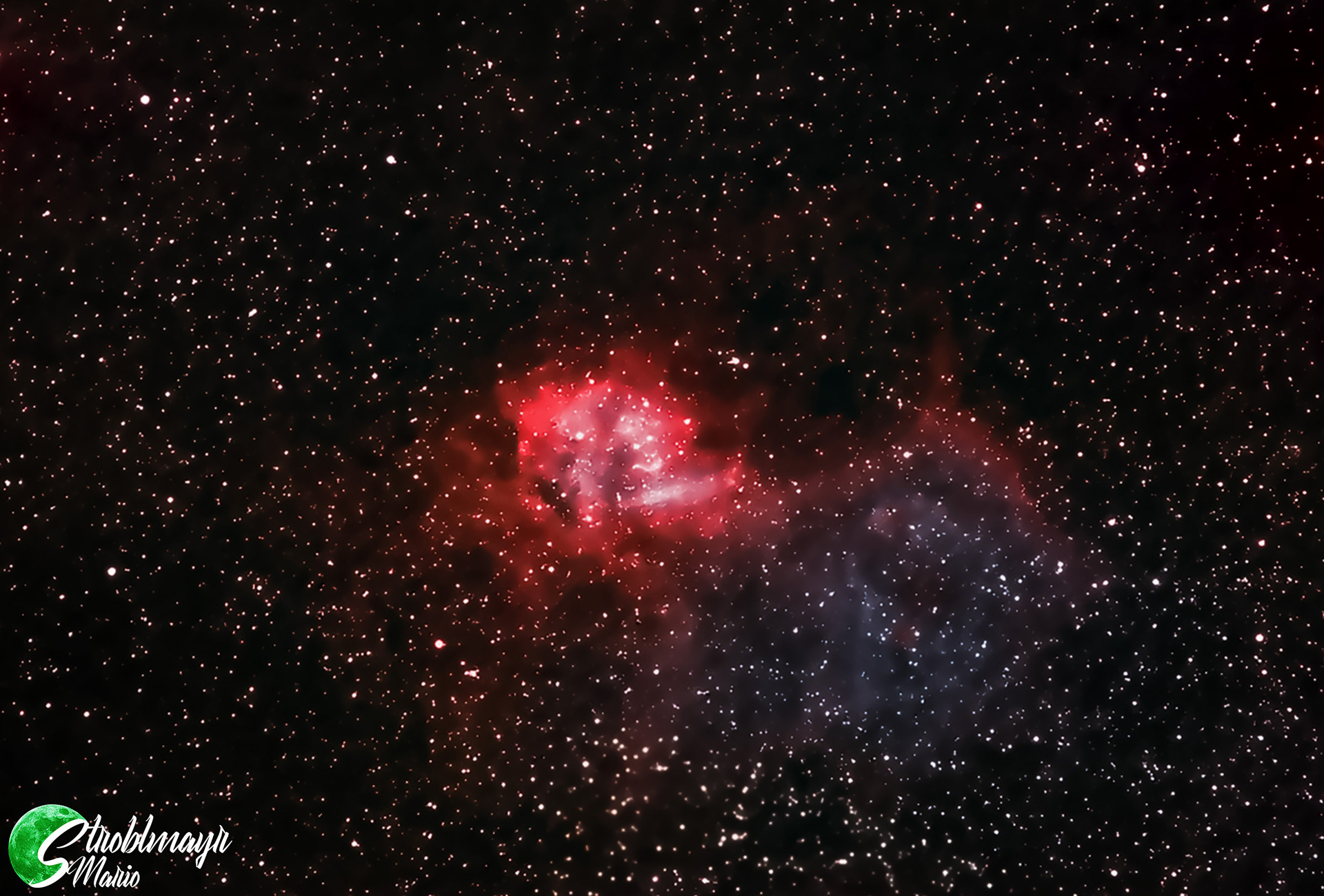 Löwennebel Sh2-132 mit Antlia Alp-T Filter am 22.9.2022