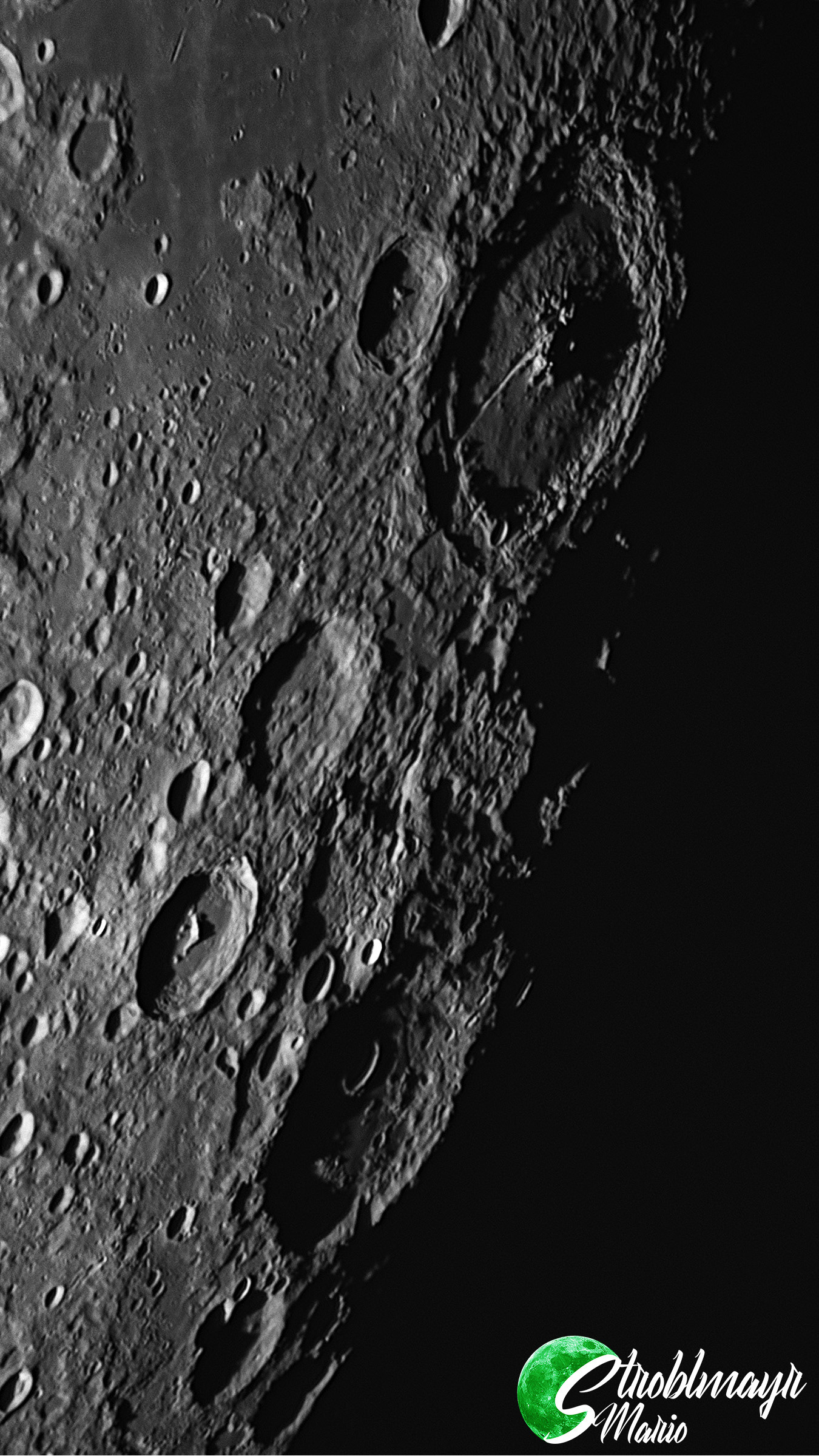 Mondkrater Petavius im 8'' Dobson 