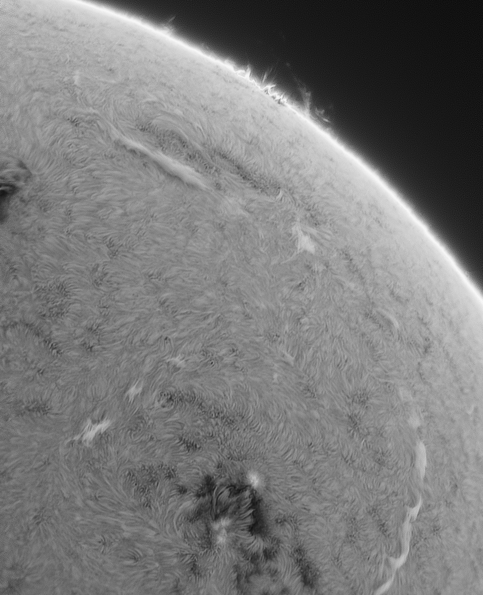 Sonne mit dem Heliostar 76 am 4.3.25