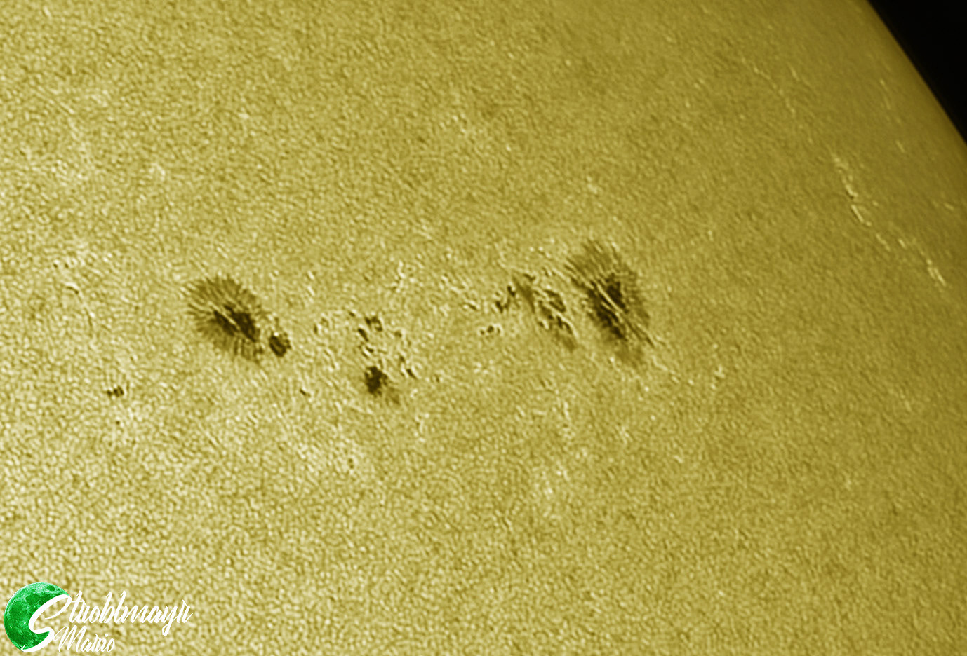 Sonnenflecken im 130mm Teleskop am 14.7.23