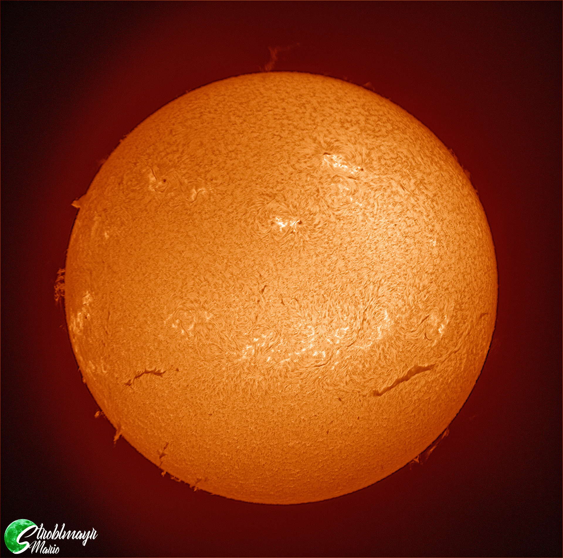 Sonne in H-Alpha im Coronado PST am 8.2.2023